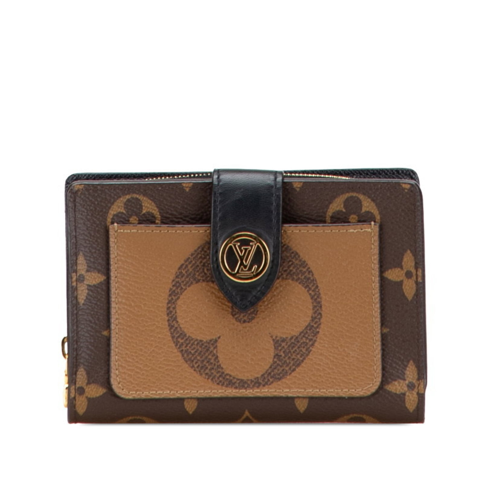 PVC Leather Wallet Bi Fold Louis Vuitton: PVC Leather Wallet Bi Fold Louis Vuitton This Louis Vuitton bi-fold wallet features a unique combination of PVC and leather materials, with a distinctive brown color and compact size. The wallet's