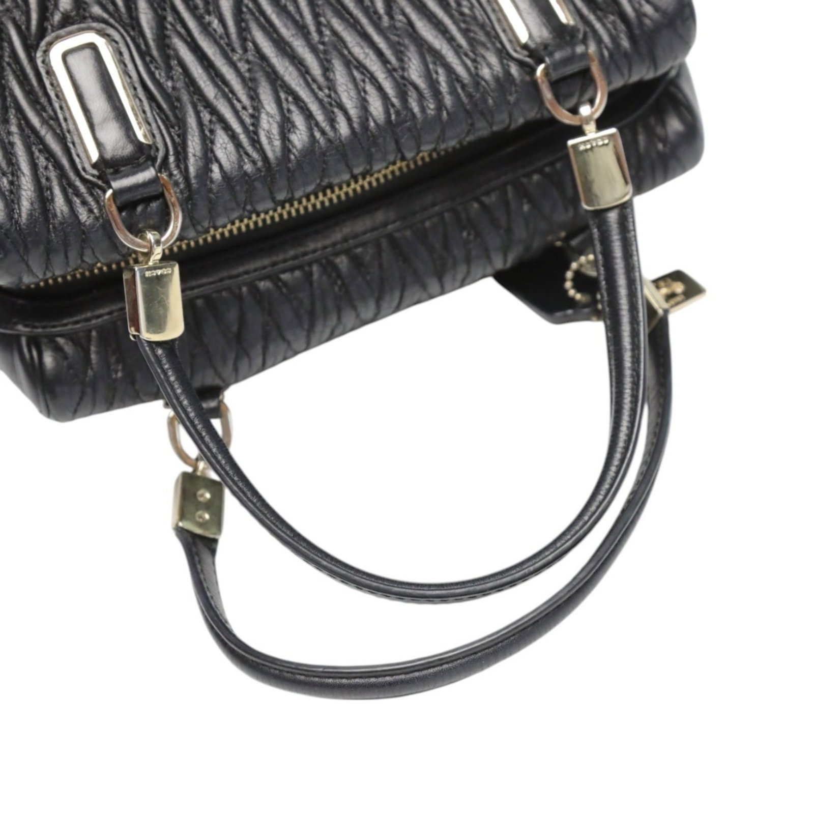 Handbag Leather Coach - 11