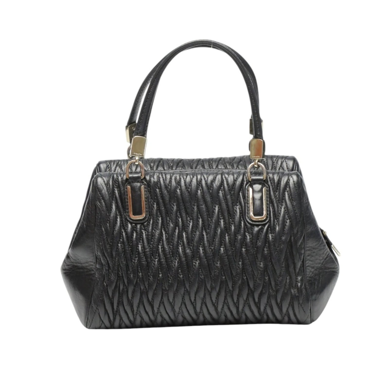 Handbag Leather Coach - 2