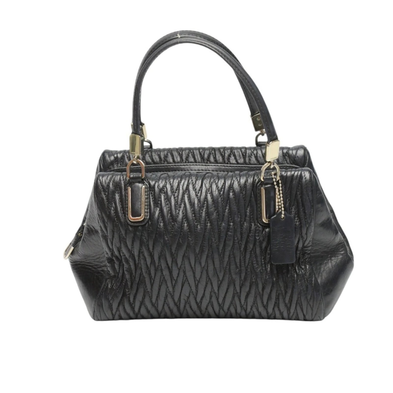 Handbag Leather Coach - 3