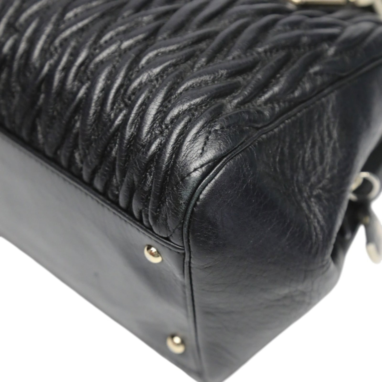 Handbag Leather Coach - 8
