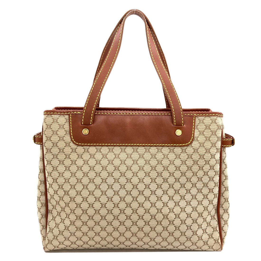 Canvas Leather Celine Macadam Handbag Pattern - 2