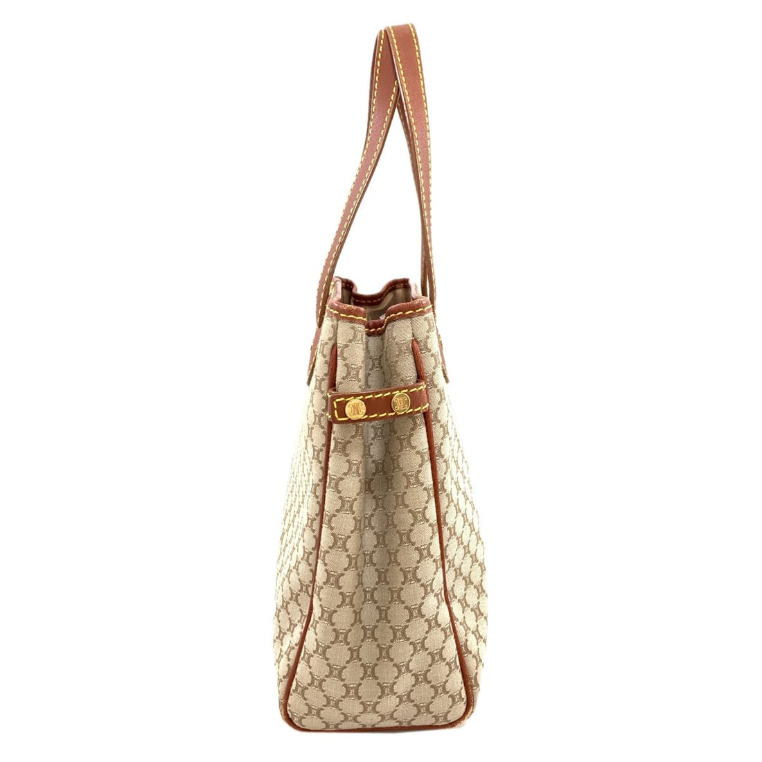Canvas Leather Celine Macadam Handbag Pattern - 3