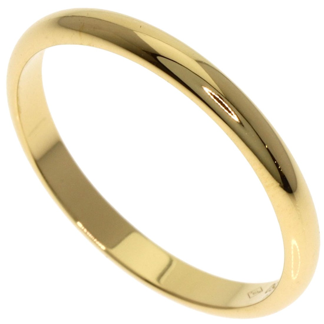 Classic Cartier Yellow Gold Ring #56 Wedding: Classic Cartier Yellow Gold Ring #56 Wedding K18 yellow gold Cartier ring #56 features a classic design with a gold metal exterior, showcasing the brand's signature style. This 7.75 US ring size