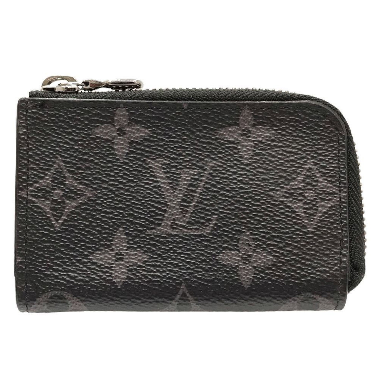 Louis Vuitton Eclipse Coin Monogram Purse: Louis Vuitton Eclipse Coin Monogram Purse The Louis Vuitton Eclipse Coin Monogram Purse is a sleek and sophisticated accessory, boasting the iconic Monogram Eclipse pattern in a striking black hue. Me
