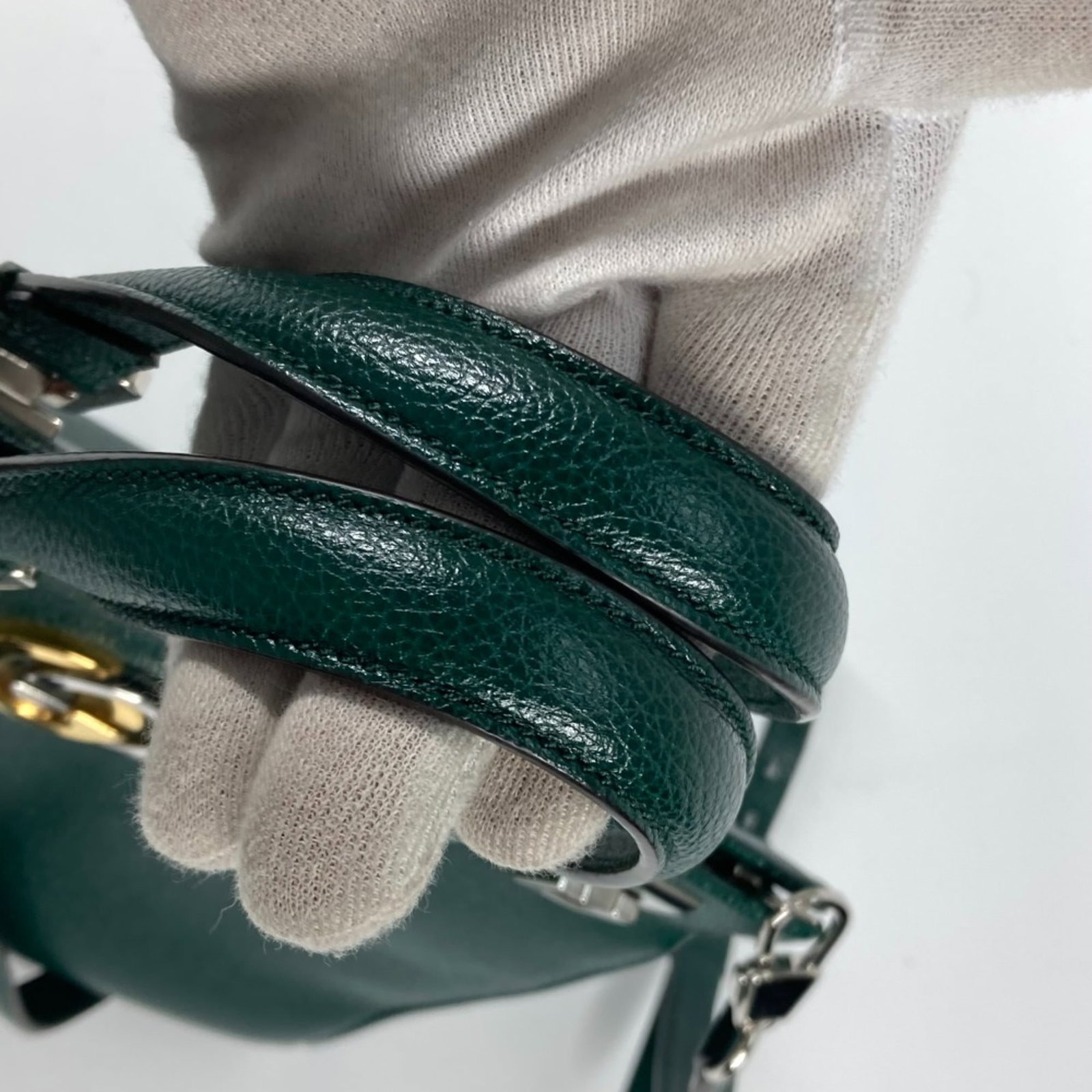Handbag Leather Gucci - 11