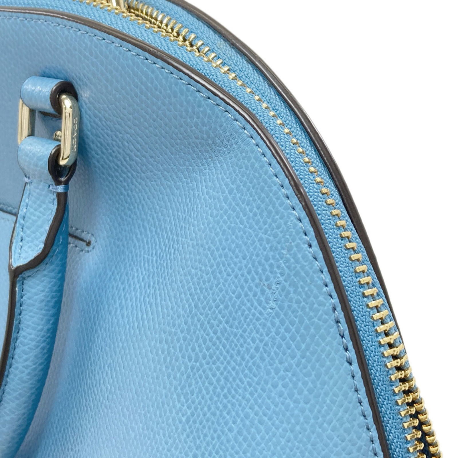 Handbag Leather Coach - 12