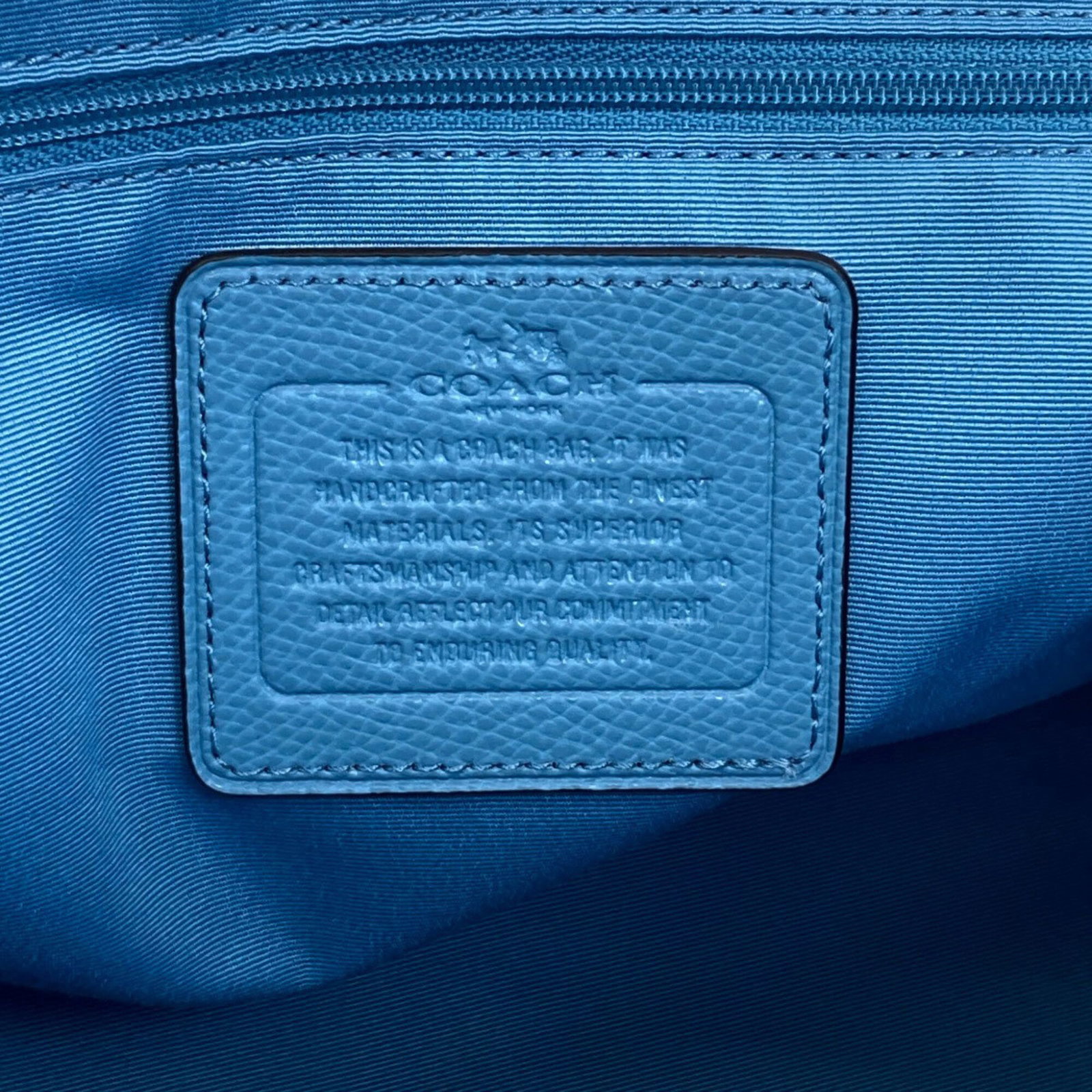 Handbag Leather Coach - 6