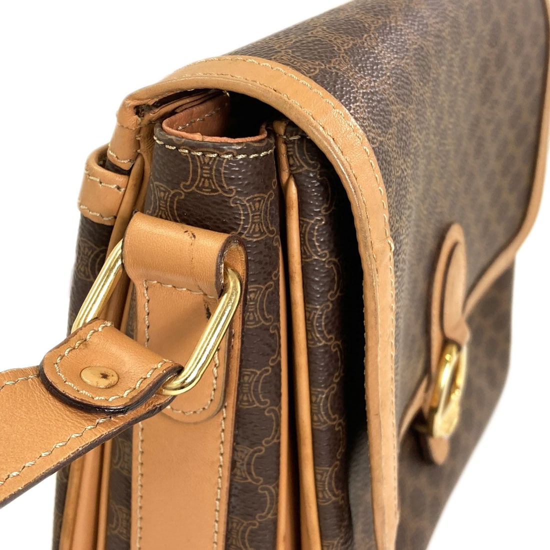 Macadam Pattern Celine Pvc Bag Shoulder - 11