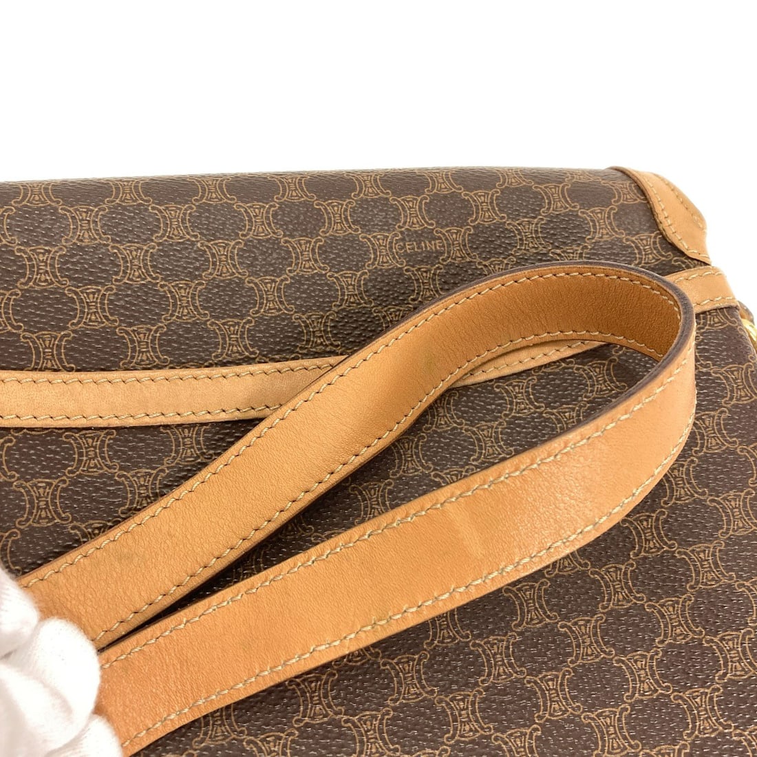 Macadam Pattern Celine Pvc Bag Shoulder - 14