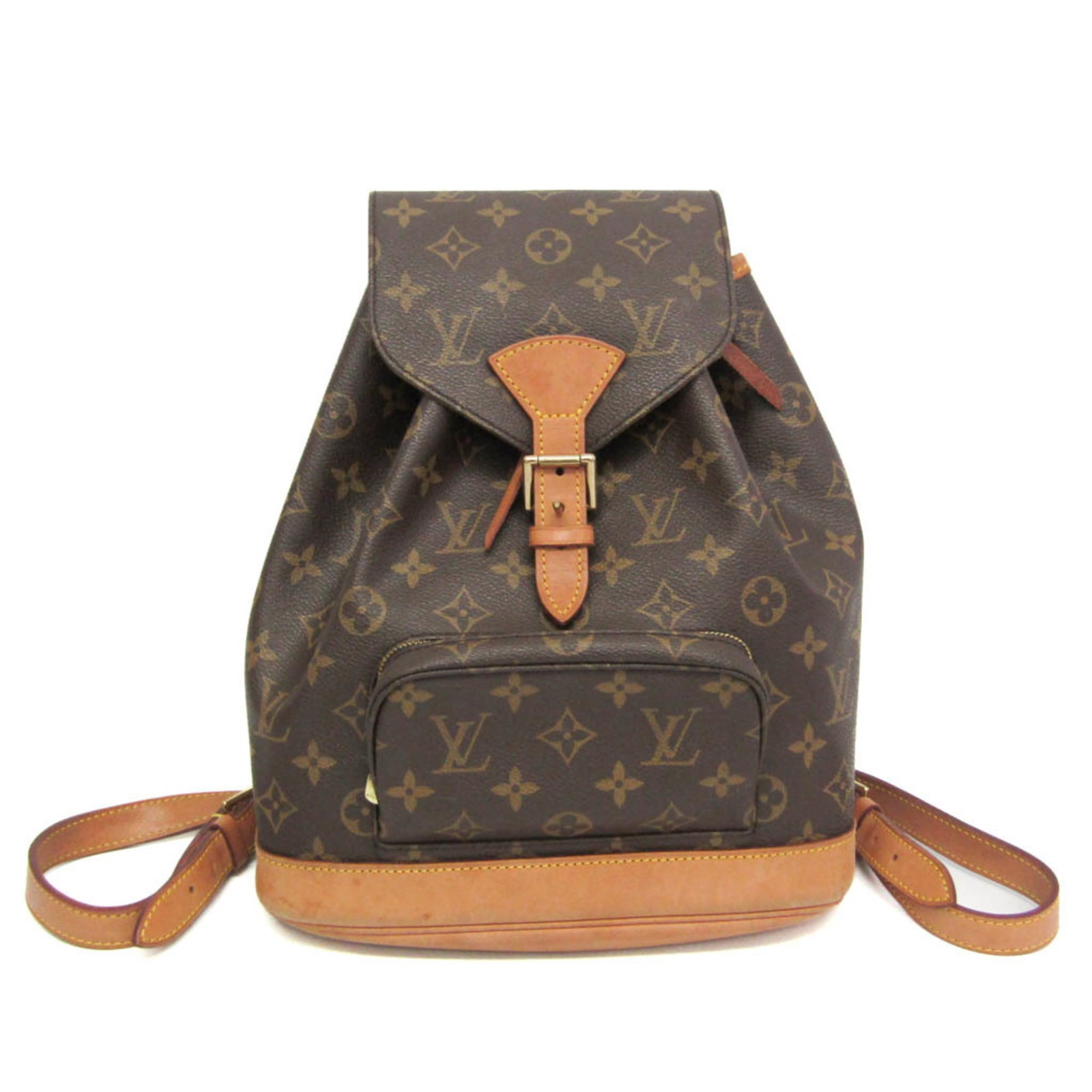 Vuitton Louis Monogram Backpack: Vuitton Louis Monogram Backpack The Vuitton Louis Monogram Backpack is a stylish and functional accessory from the iconic French brand. Featuring the signature Montsouris MM M51136 design, this brown