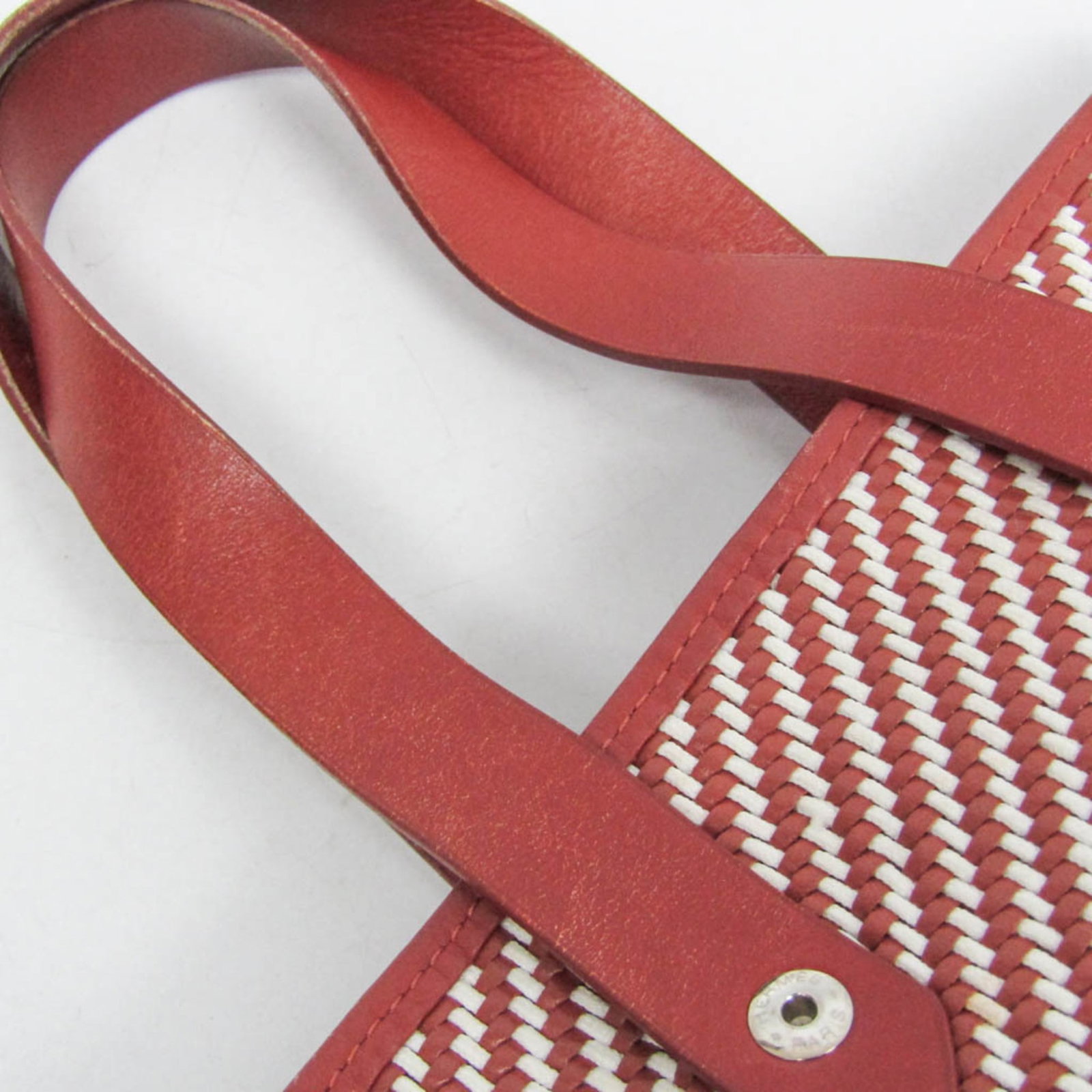 Hermes Tote Bag Leather Polyester - 7