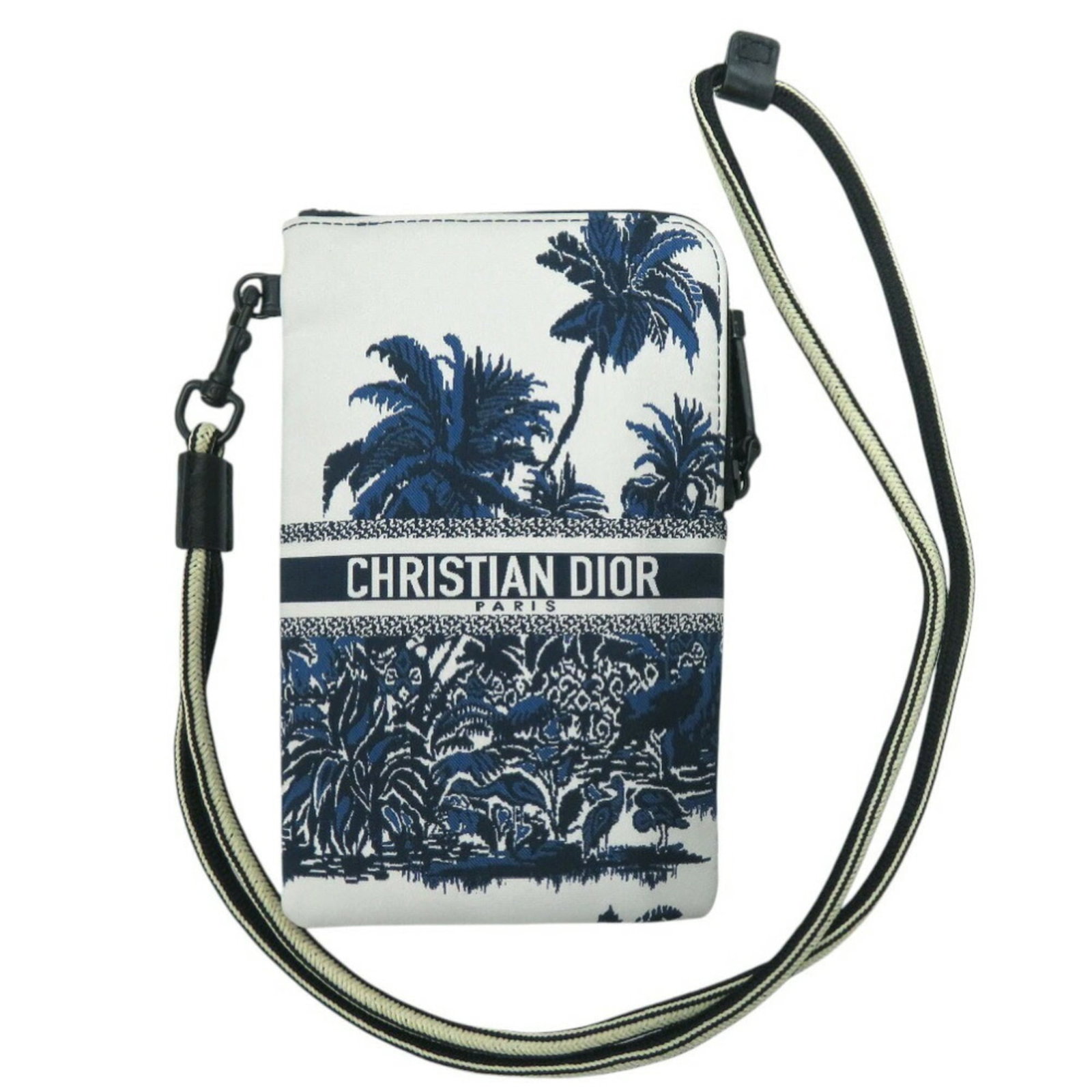 Nylon Christian Dior Shoulder Bag: Nylon Christian Dior Shoulder Bag Nylon Christian Dior Shoulder Bag in Blue. This blue nylon shoulder bag features a classic design with a rectangular shape and a single strap. Measuring 18cm x 11cm