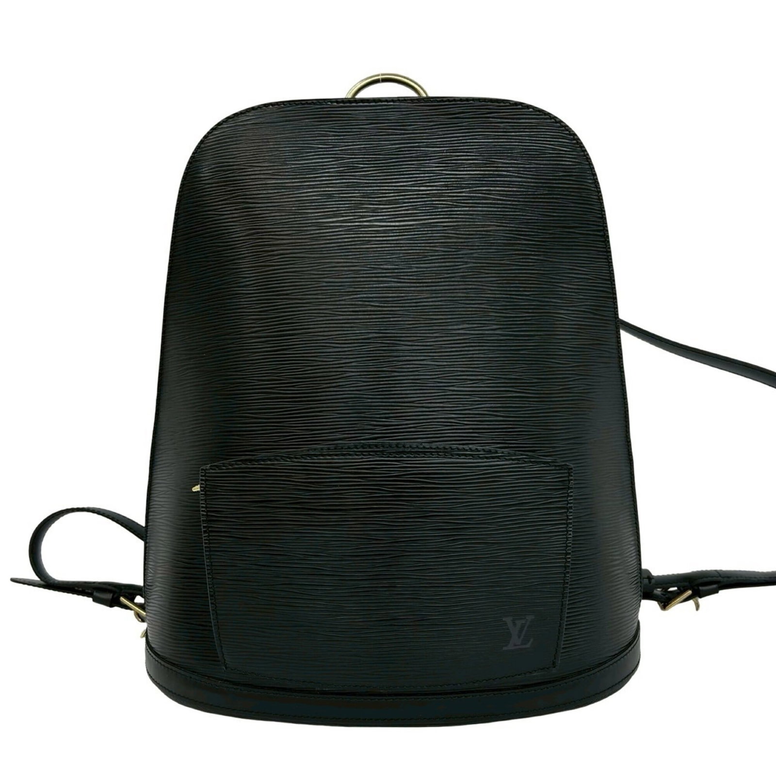 Backpack Leather Louis Vuitton: Backpack Leather Louis Vuitton Black Leather Louis Vuitton Backpack with classic design and timeless elegance. Measuring 34cm x 31cm x 14cm, this stylish backpack features high-quality leather