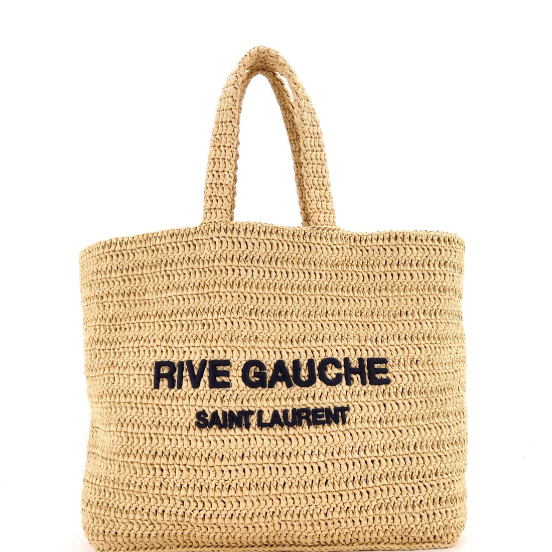 Saint Laurent Rive Gauche Supple Tote Raffia (1 of 5)
