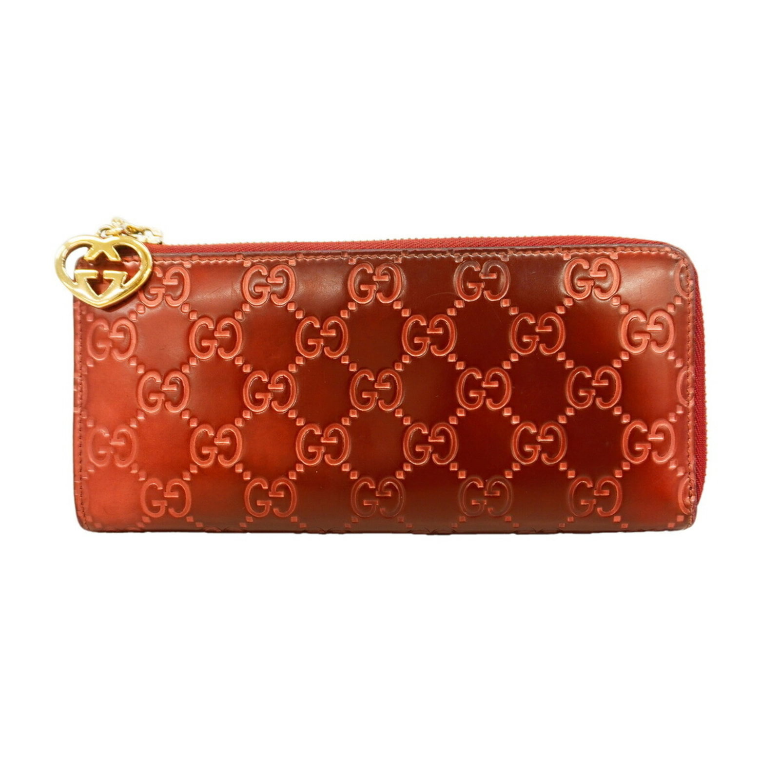 Gucci Long Wallet (Bi-Fold): Gucci Long Wallet (Bi-Fold) 9cm x 19.5cm x 2cm, this Gucci long wallet boasts a striking red color and sleek bi-fold design, making it a stylish accessory for everyday use. Its compact size and