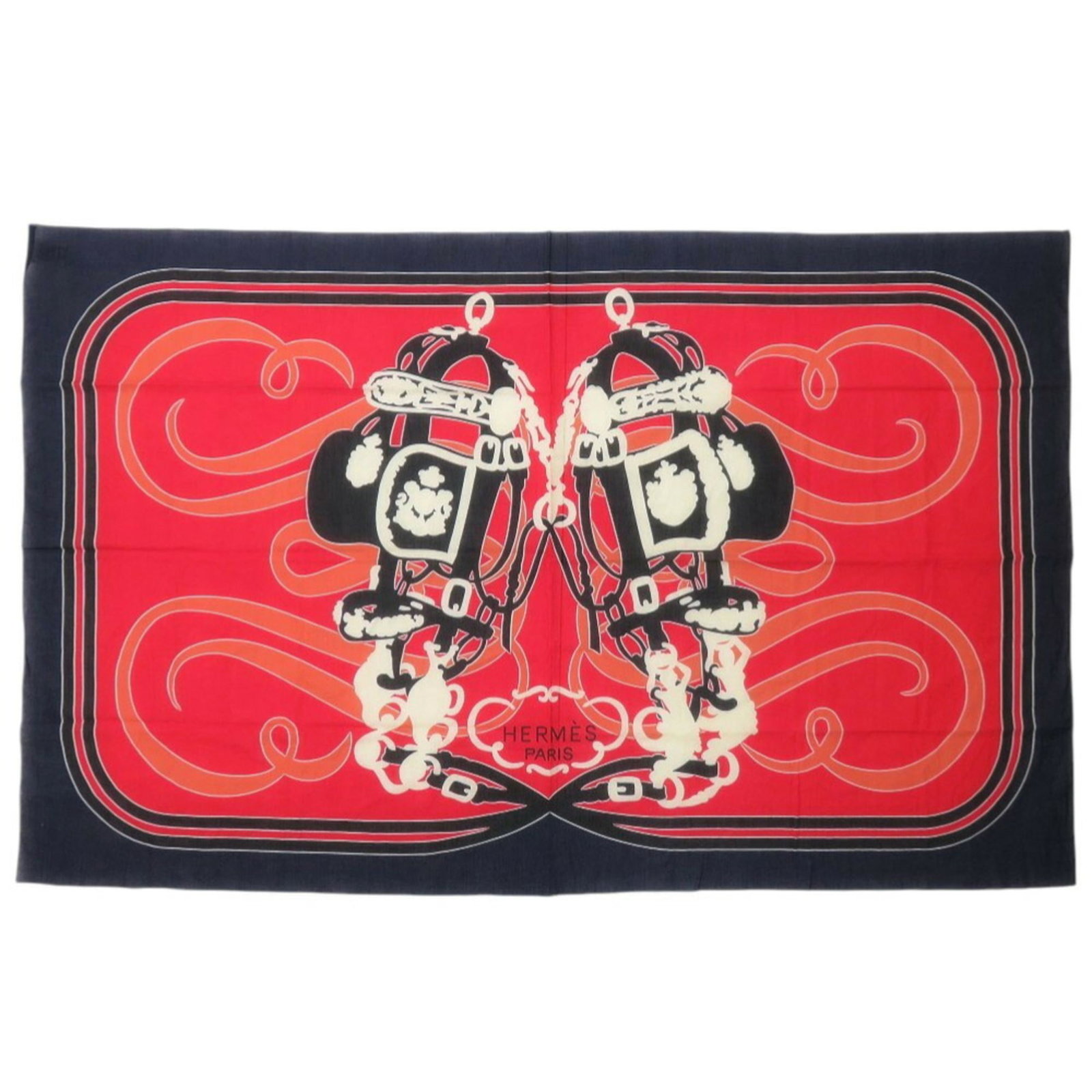 Hermes Scarf Cotton: Hermes Scarf Cotton Black, Navy, and Red cotton scarves from the iconic French brand Hermes, featuring a simple yet elegant design. Made from high-quality cotton, these scarves are a timeless