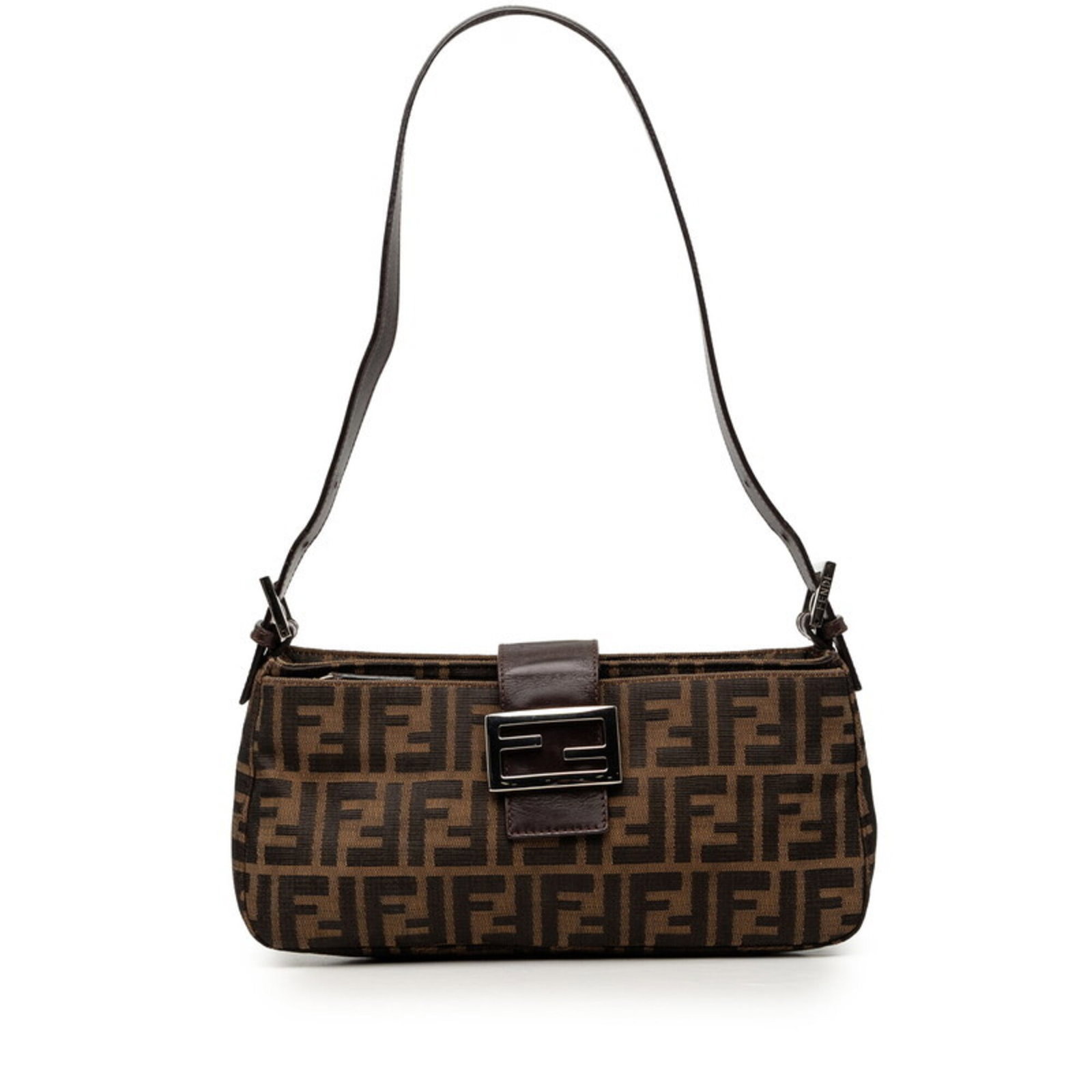 Canvas Leather Fendi Handbag Bag Shoulder: Canvas Leather Fendi Handbag Bag Shoulder Canvas Leather Fendi Handbag Bag Shoulder - A stylish and versatile shoulder bag with a unique canvas and leather combination, featuring a brown color and a