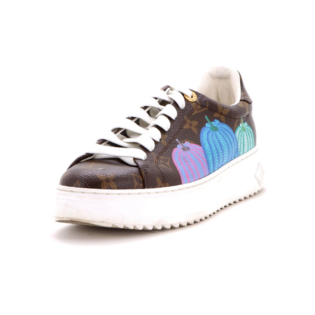Women's Yayoi Kusama Pumpkins Monogram Canvas Louis Vuitton Time Out Sneakers (1 of 6)