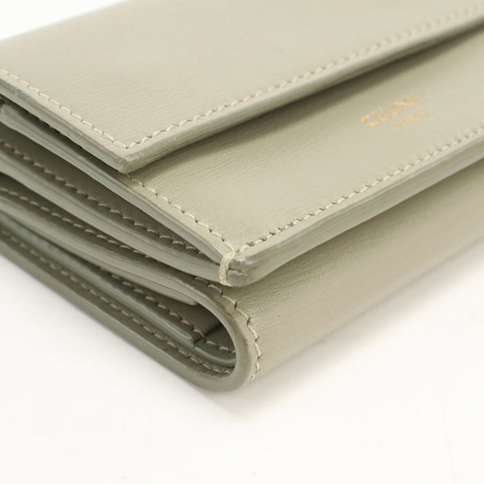 Celine Leather Wallet Fold - 4