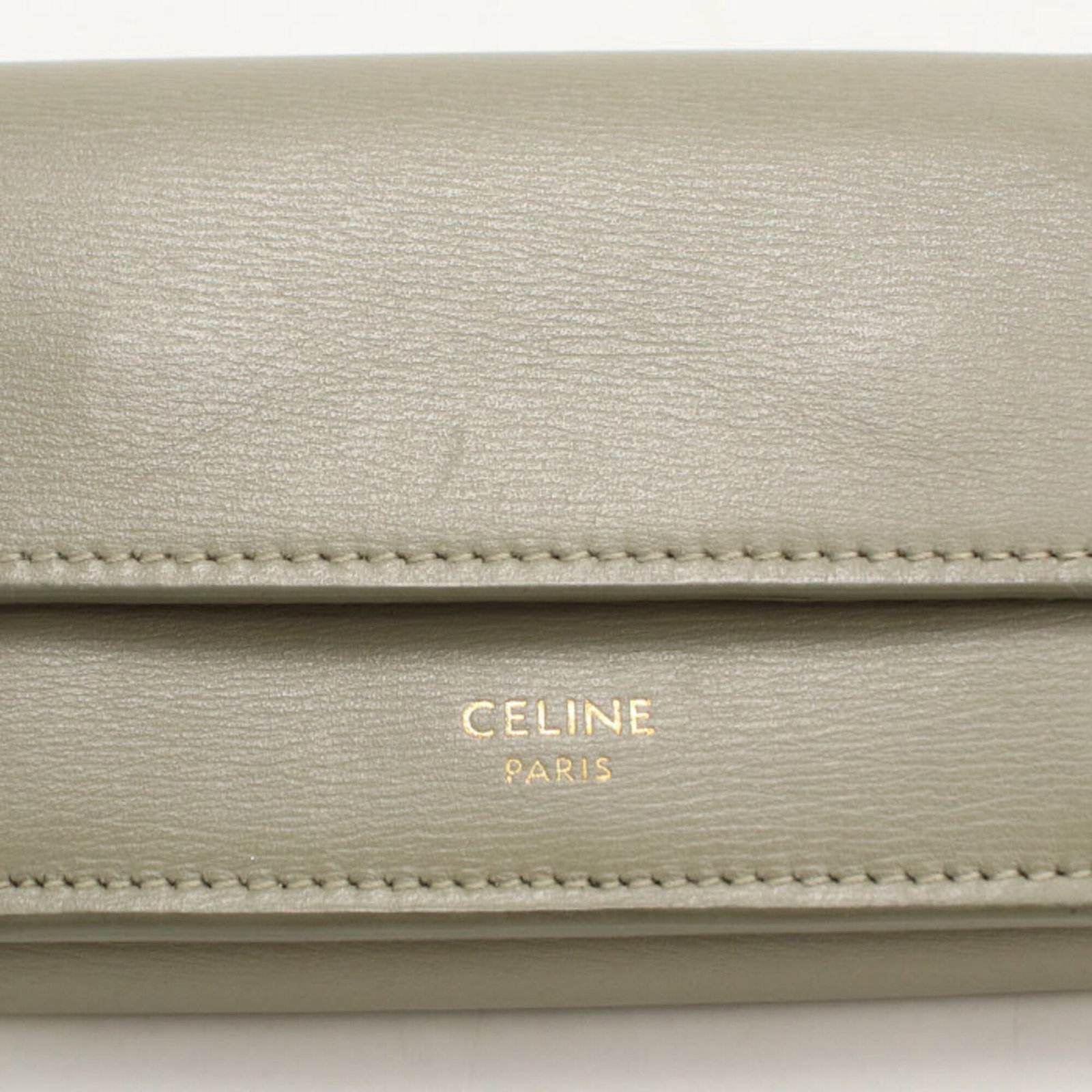 Celine Leather Wallet Fold - 6