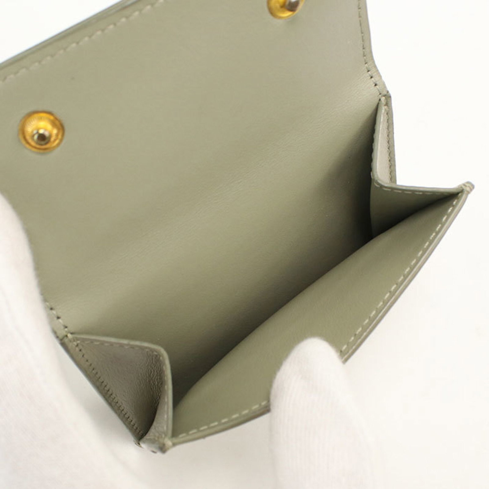 Celine Leather Wallet Fold - 8