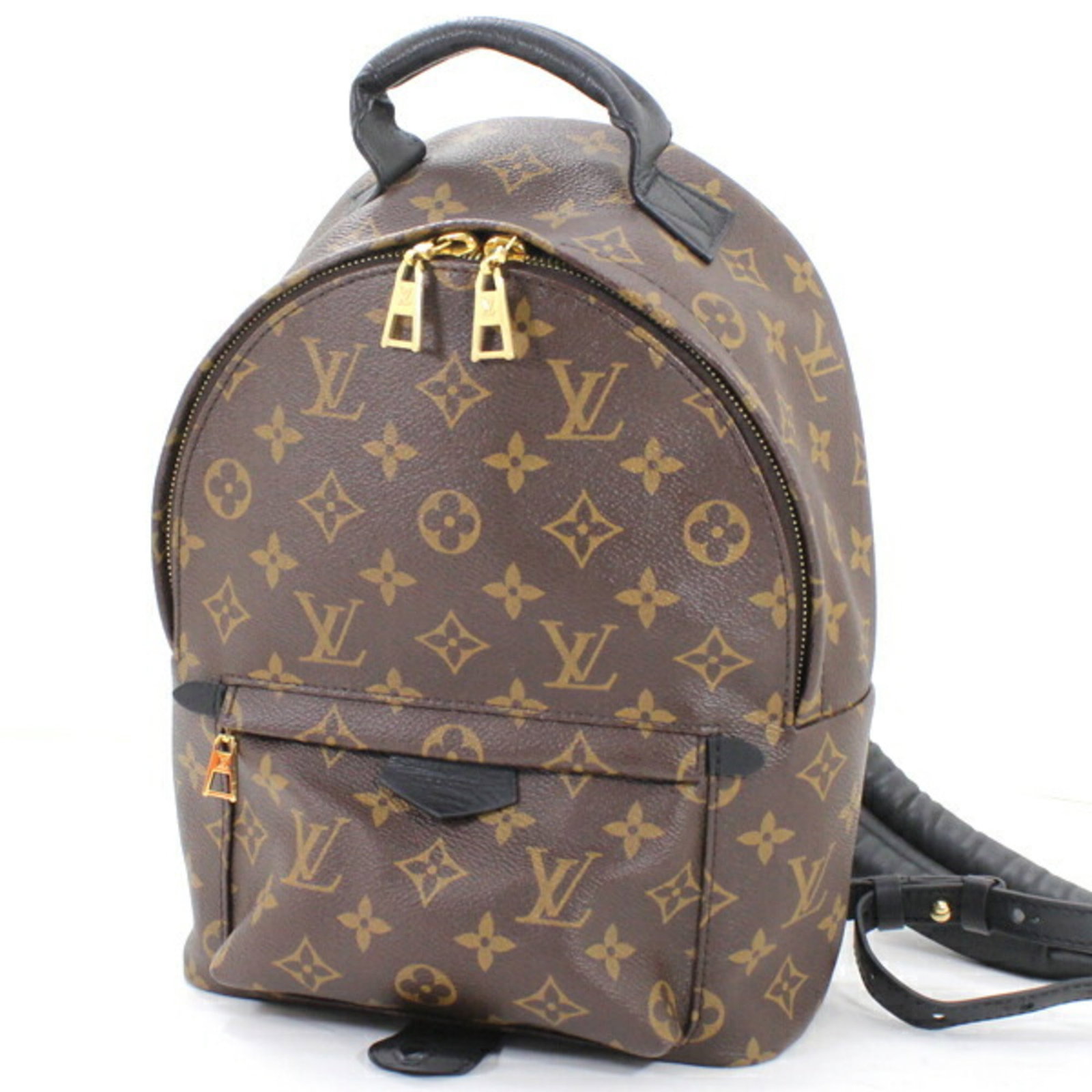 Vuitton Louis Monogram Backpack: Vuitton Louis Monogram Backpack The iconic Louis Vuitton Monogram Backpack is a timeless design staple, featuring the signature interlocking LV monogram pattern on its durable canvas exterior. With