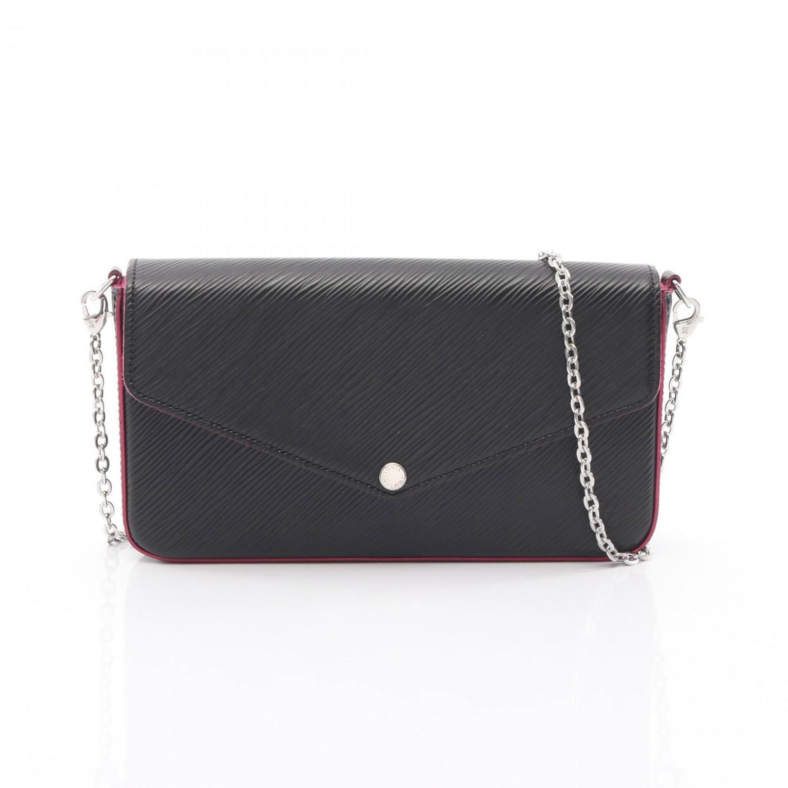 Shoulder Bag Leather Louis Vuitton: Shoulder Bag Leather Louis Vuitton Black, Hot pink, Noir, and Pink leather Louis Vuitton shoulder bags are available. Made of leather, these bags measure 12cm x 21cm x 3cm and come in four colors.
