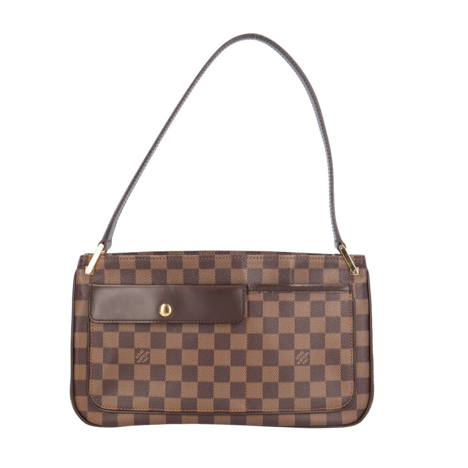 Shoulder Bag Damier Canvas By Louis Vuitton: Shoulder Bag Damier Canvas By Louis Vuitton Damier Canvas by Louis Vuitton shoulder bag, crafted from high-quality Damier Canvas, features a classic design with a timeless brown color. Measuring 18cm
