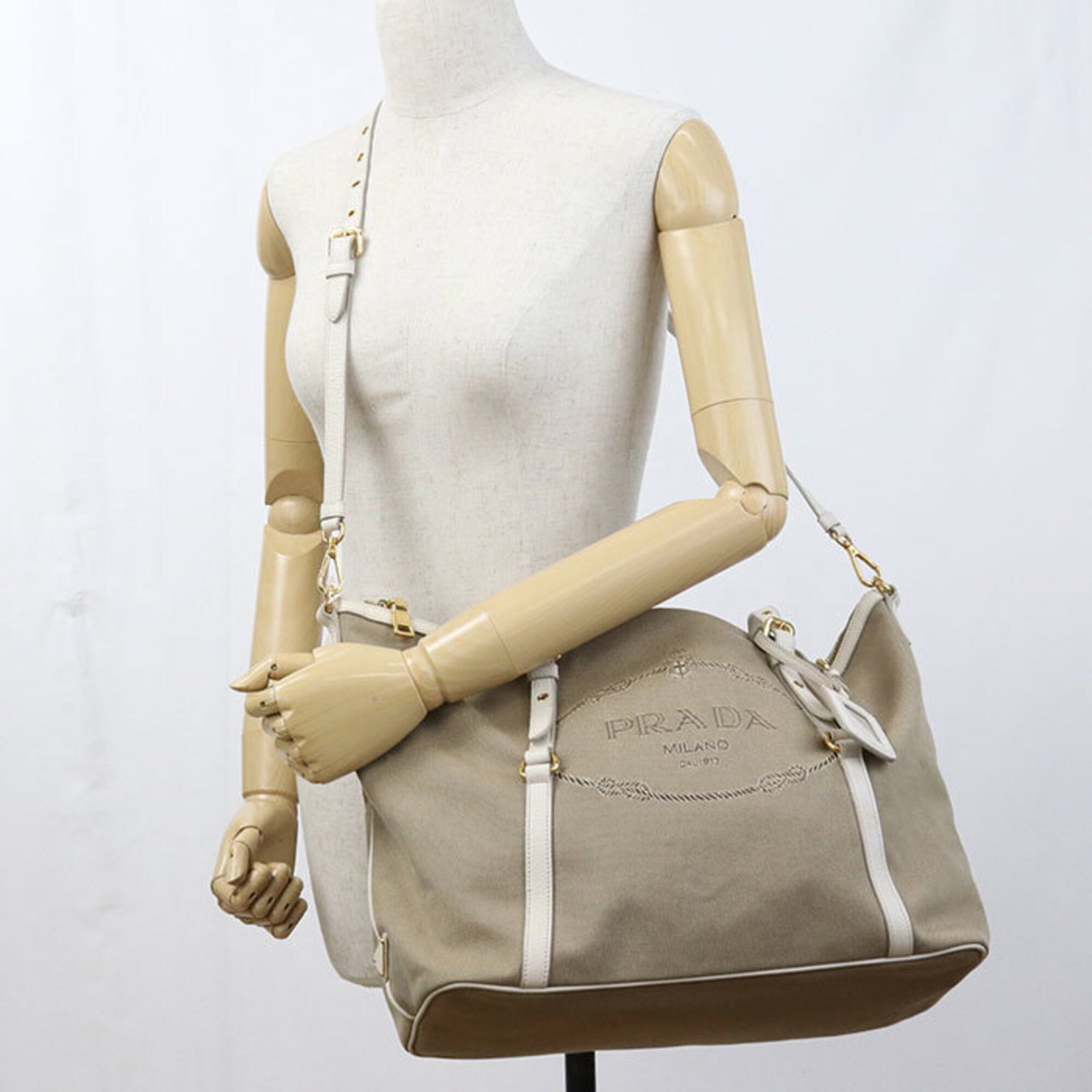 Canvas Prada Tote - 11