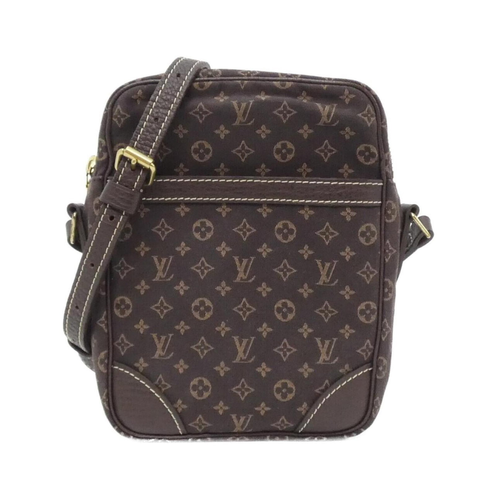 Shoulder Bag Canvas Louis Vuitton: Shoulder Bag Canvas Louis Vuitton Canvas Louis Vuitton shoulder bag in brown, measuring 22cm x 16cm x 5cm, designed with classic style and timeless appeal. Made from high-quality canvas material,