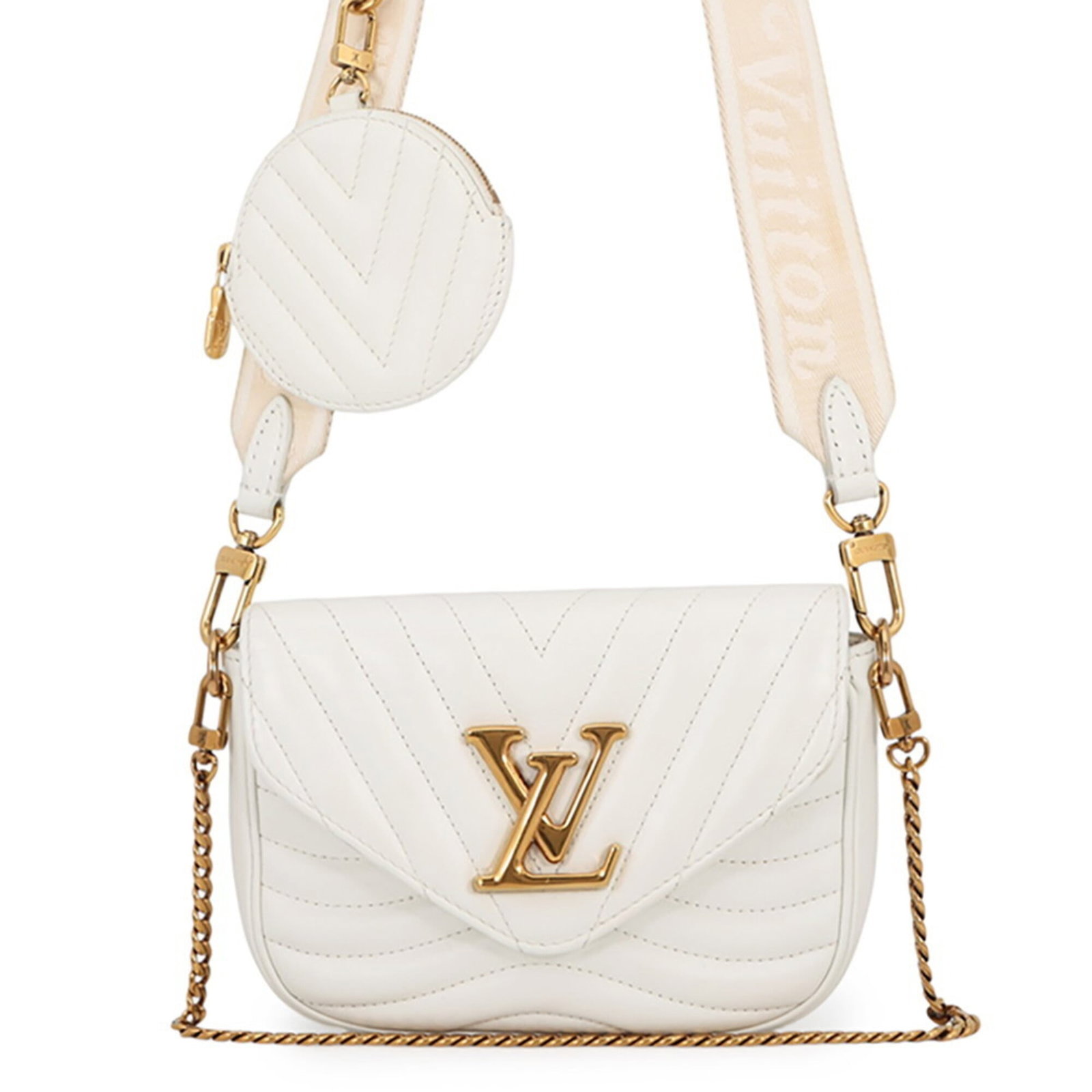 Shoulder Bag Leather Pochette Handbag Louis: Shoulder Bag Leather Pochette Handbag Louis The Louis Vuitton Leather Pochette Handbag is a stylish shoulder bag made from high-quality leather, featuring gold hardware. Measuring 13cm x 20cm x 5cm,