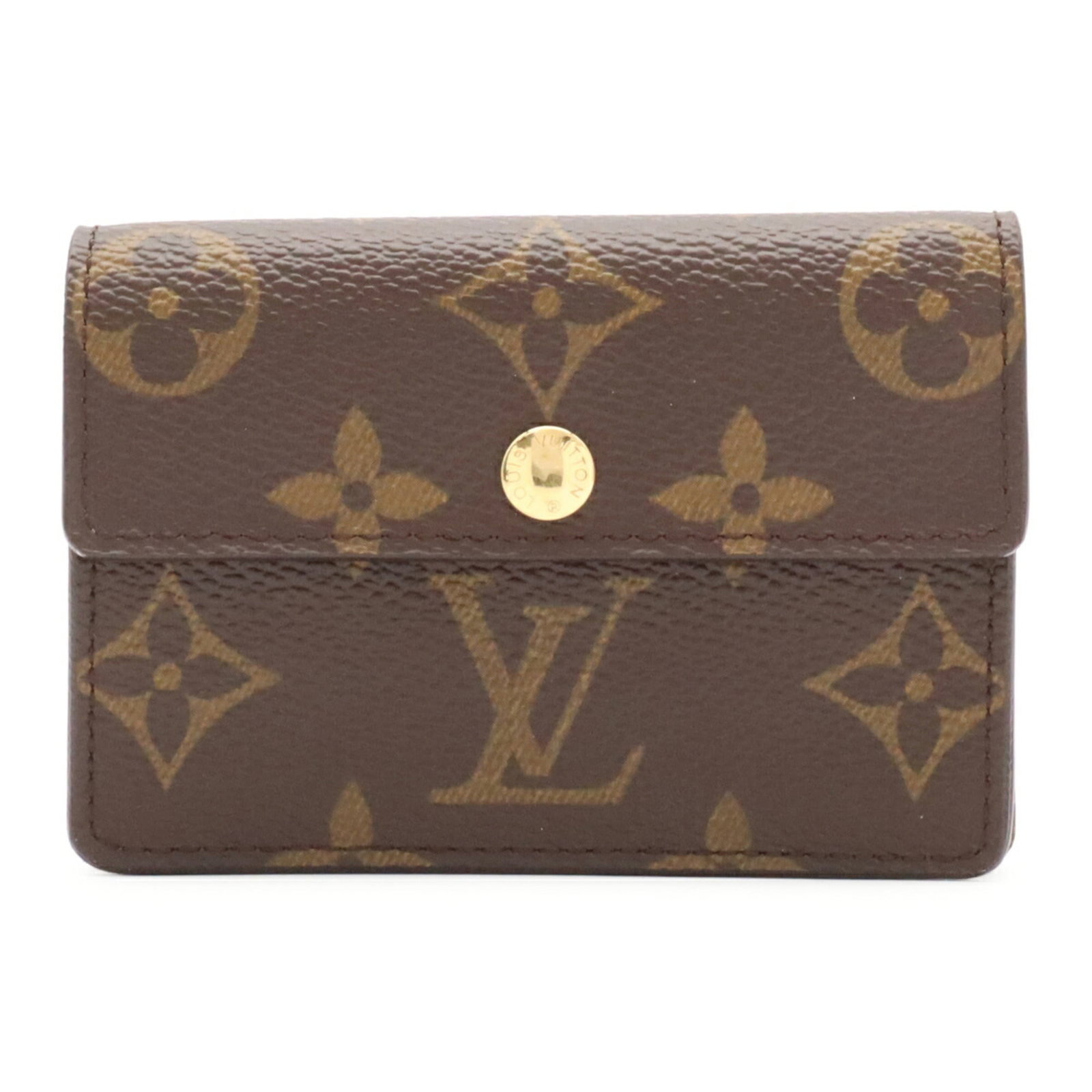 Coin purse Monogram Louis Vuitton: Coin purse Monogram Louis Vuitton Monogrammed with iconic Louis Vuitton design, this brown coin purse boasts a classic 7cm x 10cm size, perfect for storing small essentials. Made from high-quality