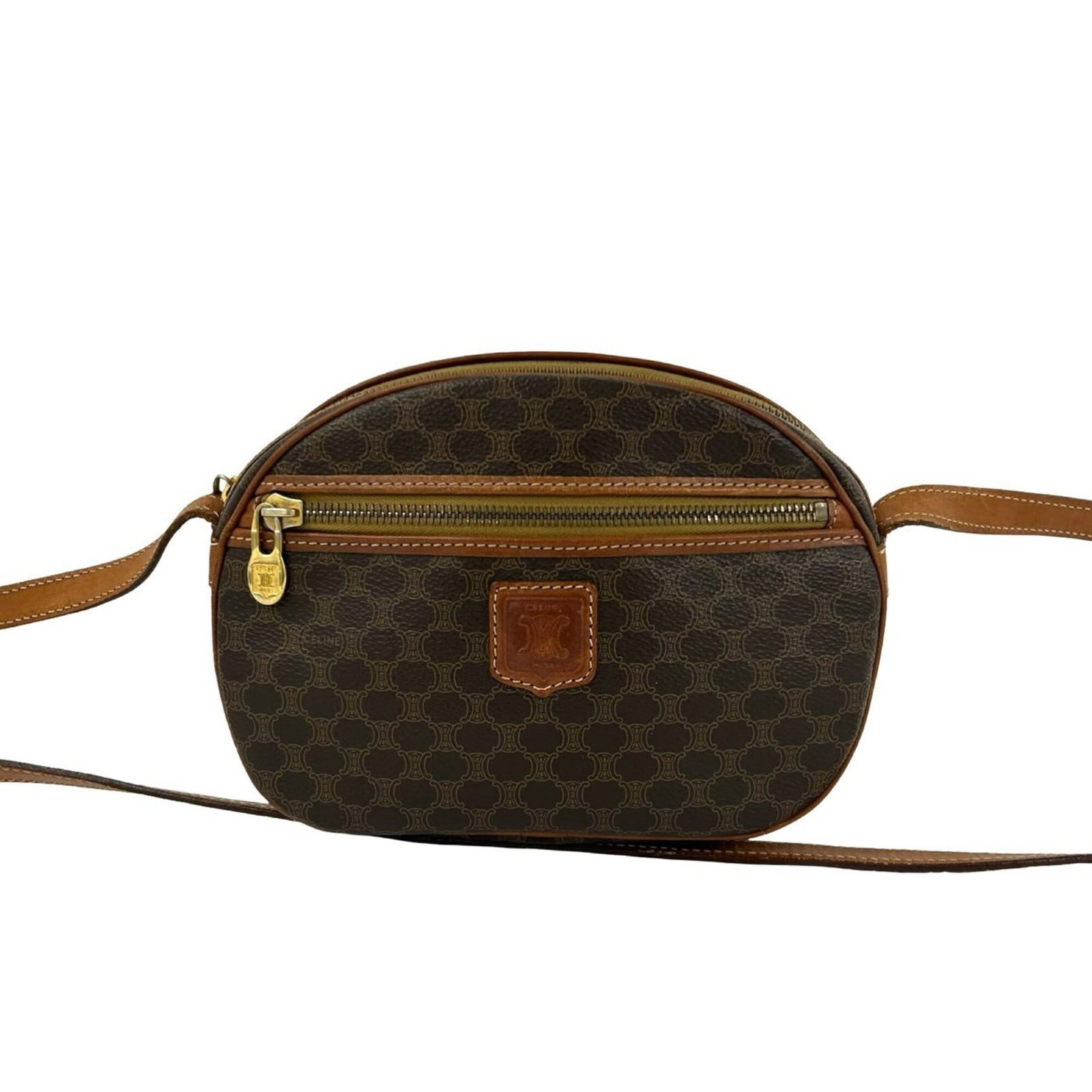 Celine Pochette Shoulder Bag Leather Pvc: Celine Pochette Shoulder Bag Leather Pvc This Celine Pochette Shoulder Bag is crafted from high-quality leather and PVC, offering a unique blend of style and durability. Measuring 15cm x 22cm x