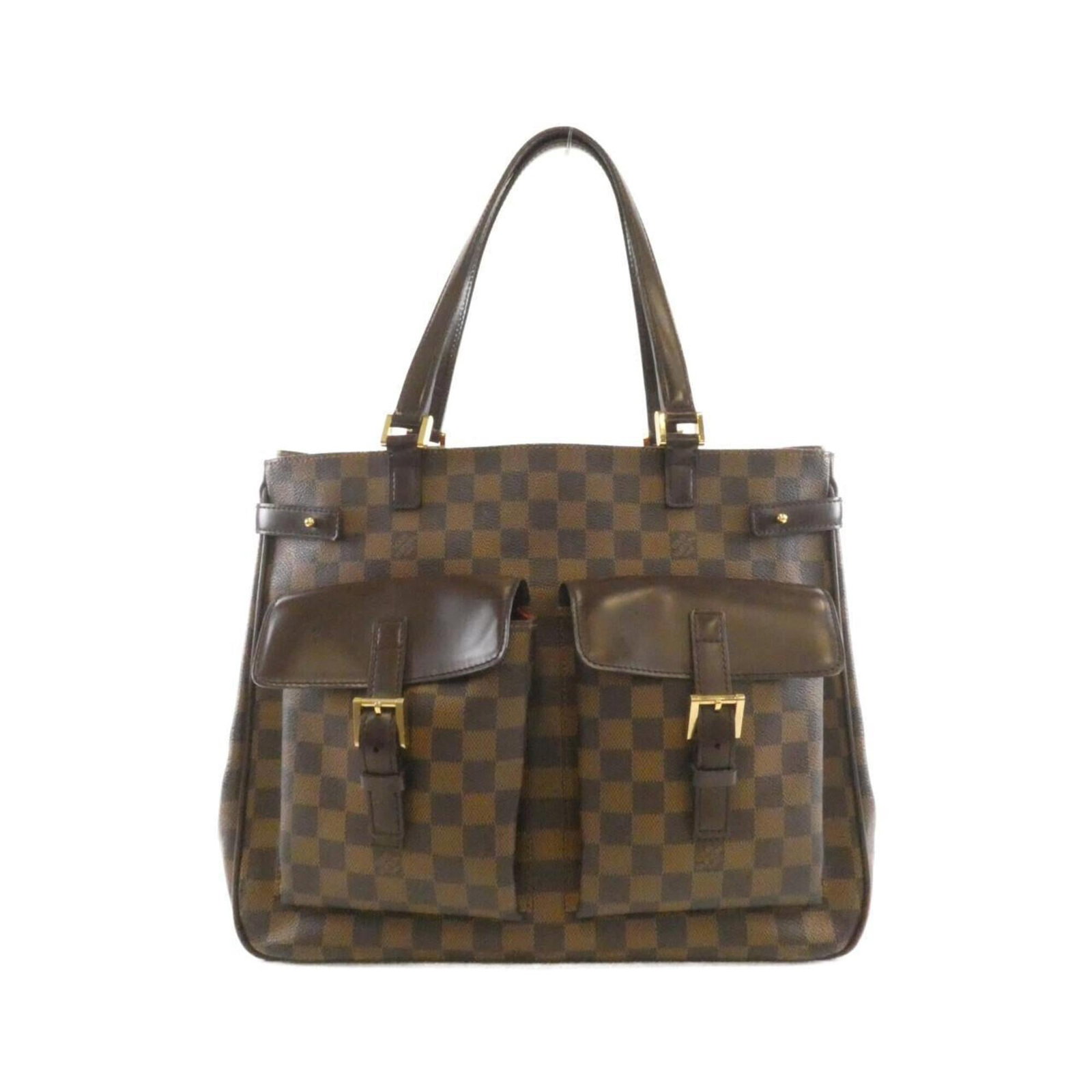 Louis Vuitton Handbag Coated Canvas: Louis Vuitton Handbag Coated Canvas Coated canvas construction provides a durable and stylish touch to this Louis Vuitton handbag, featuring Ebene color and gold hardware. Measuring 30cm x 36cm x