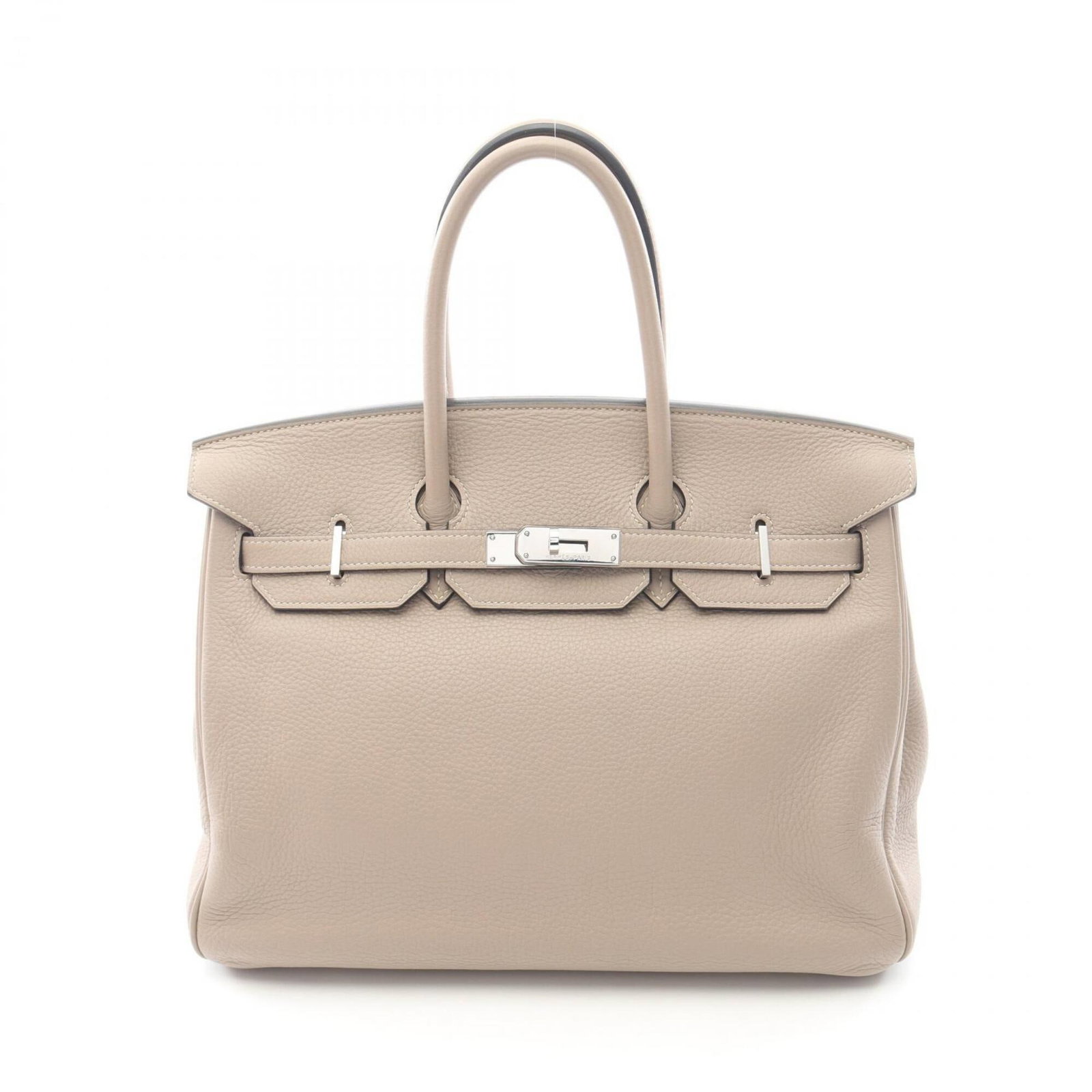 Togo Leather Handbag Hermes: Togo Leather Handbag Hermes Togo Leather Handbag by Hermes features a classic design with a beige and gris tourterelle color combination, crafted from high-quality Togo leather. This stylish handbag