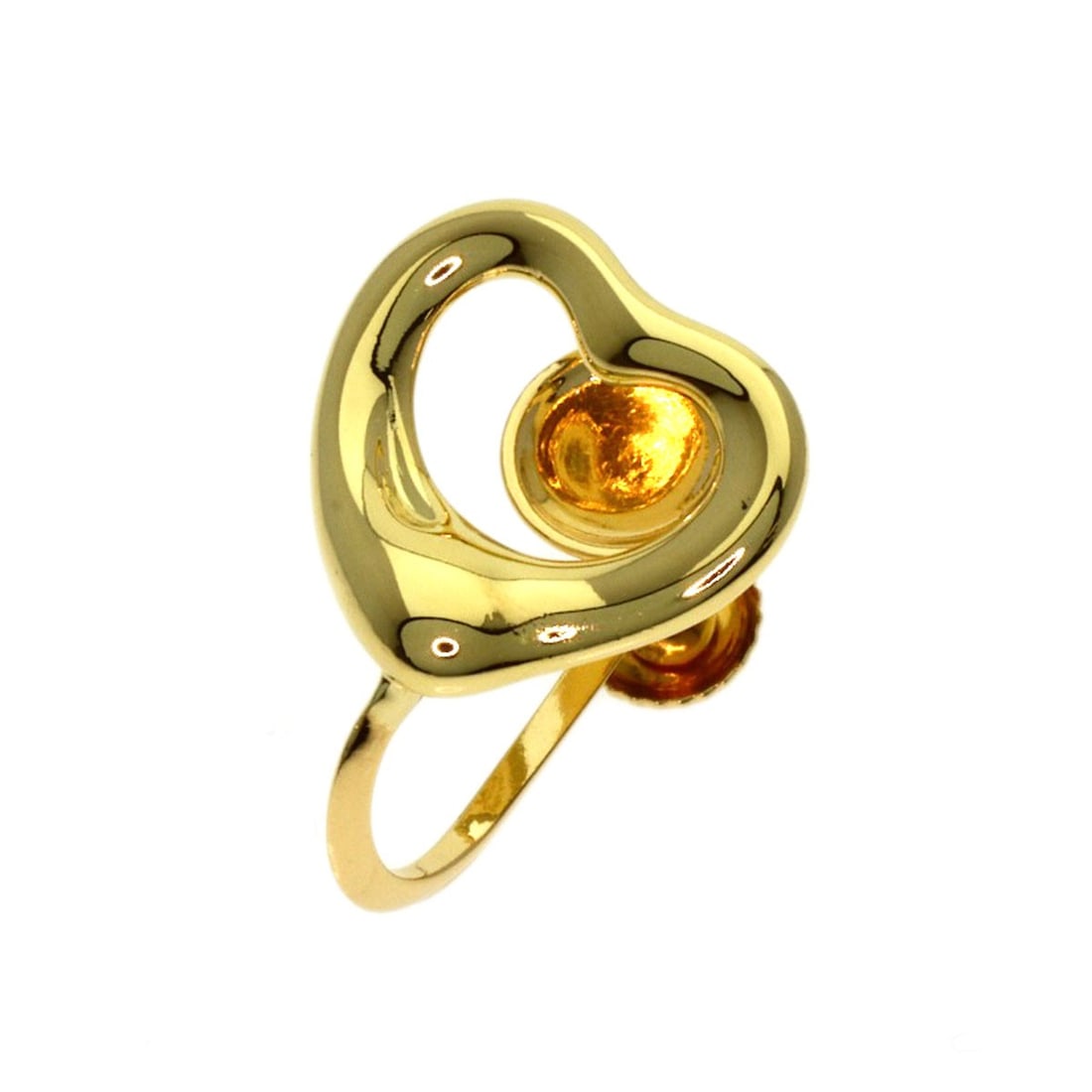 Tiffany&Co. Open Heart Only One Earring K18 Yellow Gold: Tiffany&Co. Open Heart Only One Earring K18 Yellow Gold K18 Yellow Gold Tiffany&Co. Open Heart Earring: A stunning piece of 18K yellow gold jewelry, featuring the iconic Tiffany&Co. Open Heart design.