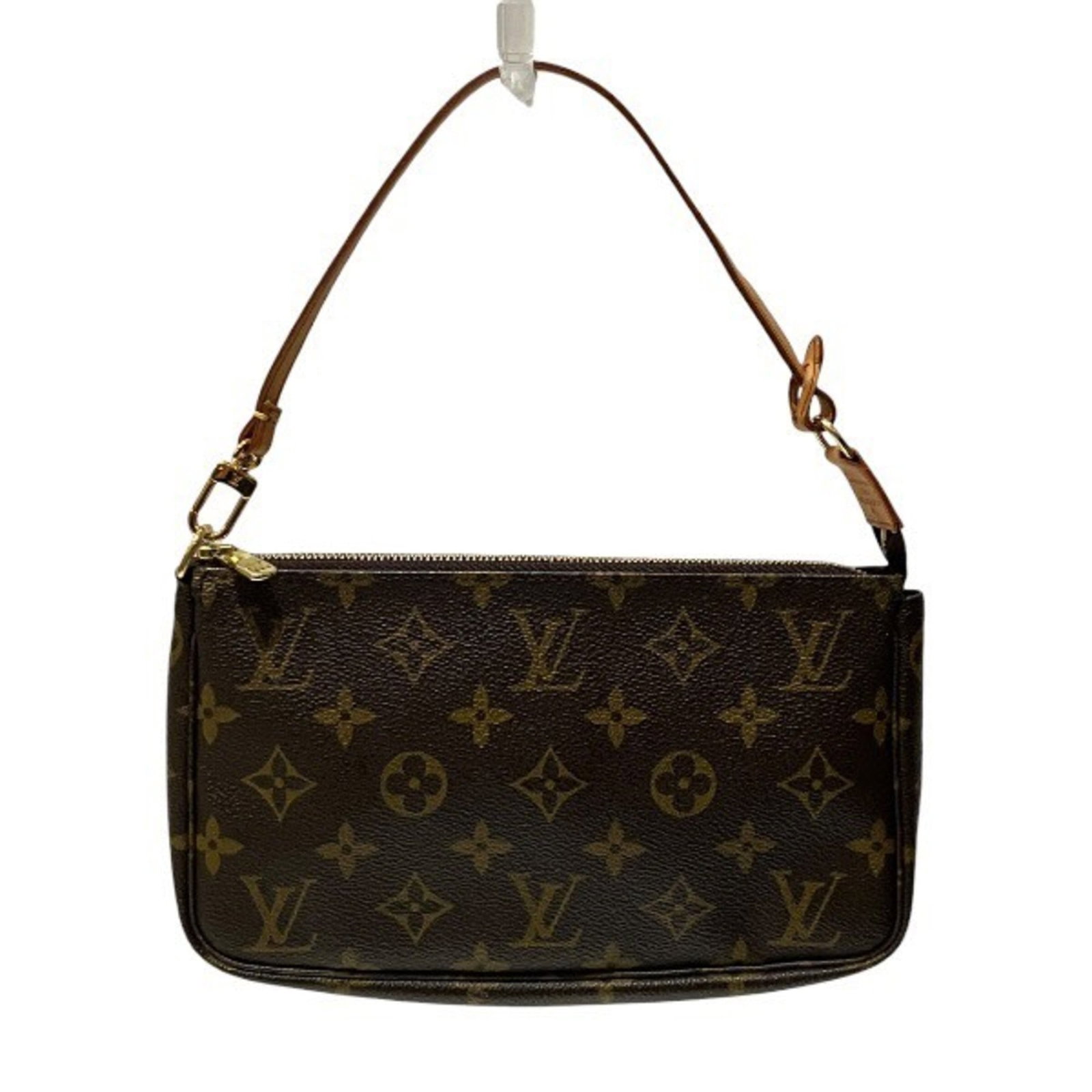 Louis Vuitton Monogram Handbag: Louis Vuitton Monogram Handbag Brown Louis Vuitton Monogram Handbag with 32cm handle, measuring 13cm x 21cm x 4cm. This iconic handbag features the signature Louis Vuitton monogram pattern and is