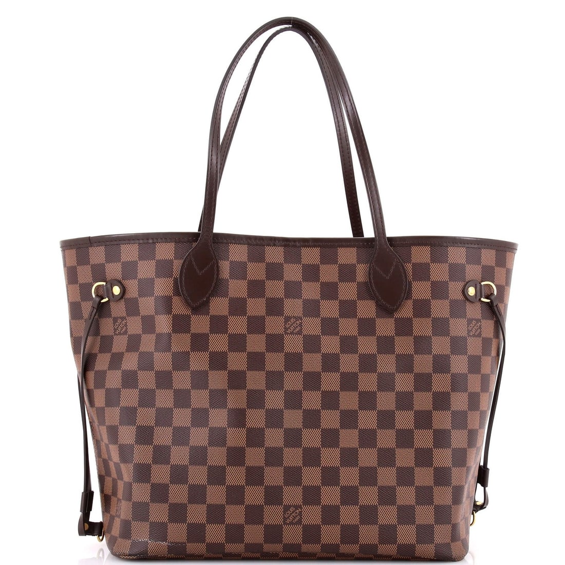 Louis Vuitton Neverfull NM Tote Damier MM: Louis Vuitton Neverfull NM Tote Damier MM Brown Louis Vuitton Neverfull NM Tote Damier MM in Good Condition. This classic tote features a canvas-coated exterior with minor creases and scuffs, and a