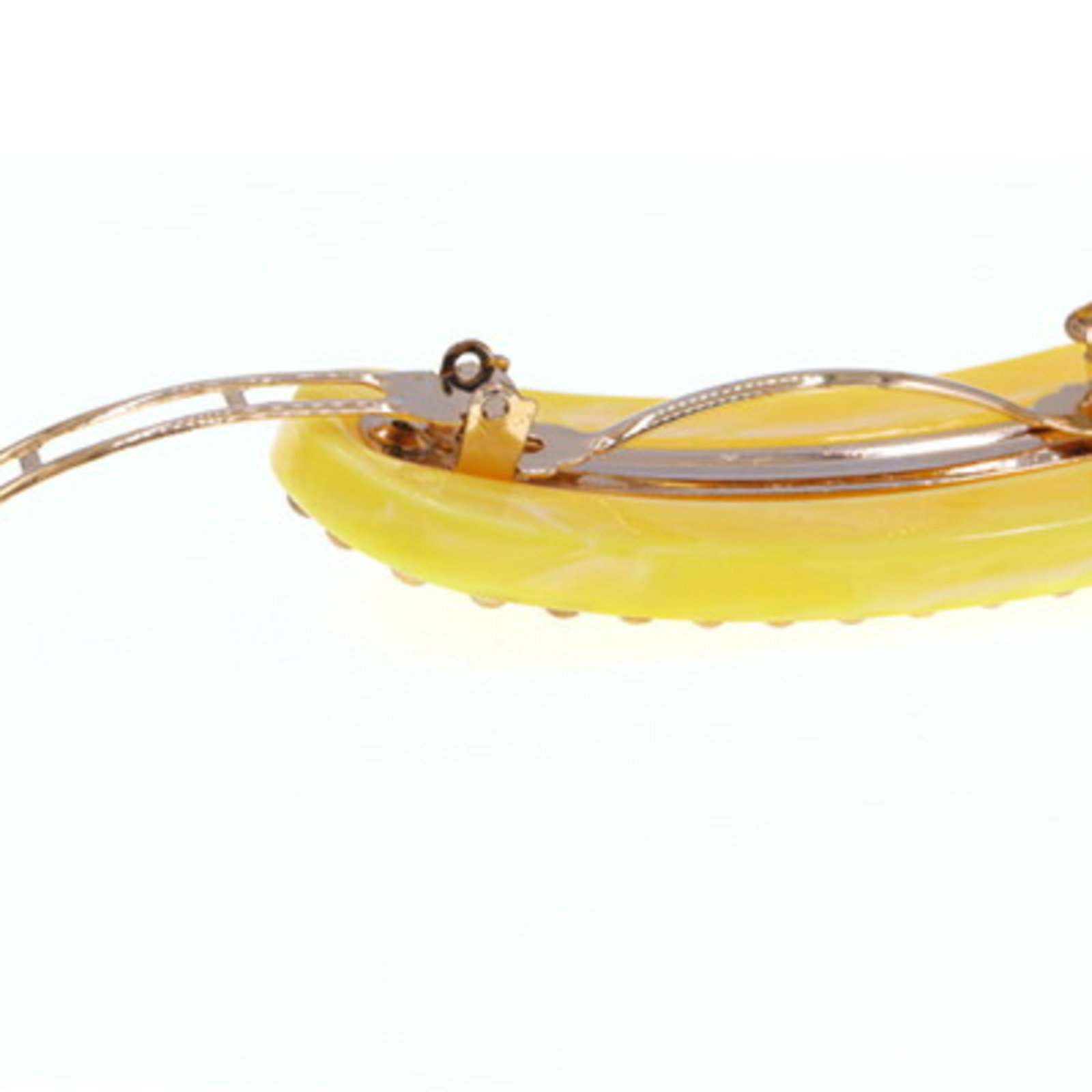 Plastic Metal Prada Barrette - 3