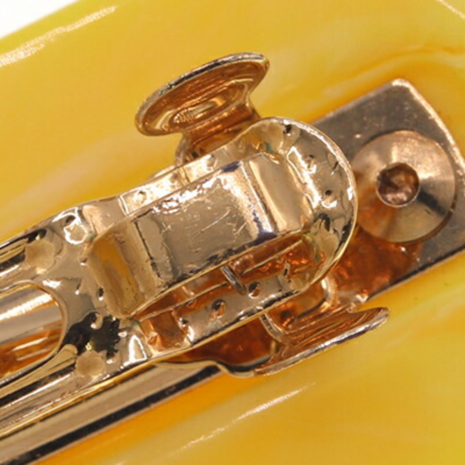 Plastic Metal Prada Barrette - 5