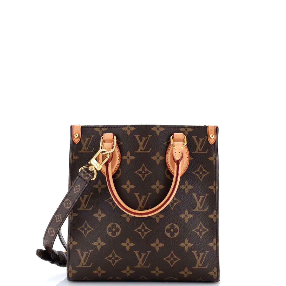 Sac Plat Louis Vuitton Monogram Canvas BB NM Bag: Sac Plat Louis Vuitton Monogram Canvas BB NM Bag Sac Plat Louis Vuitton Monogram Canvas BB NM Bag features a classic brown canvas exterior with a timeless design. With a sturdy gold hardware and a
