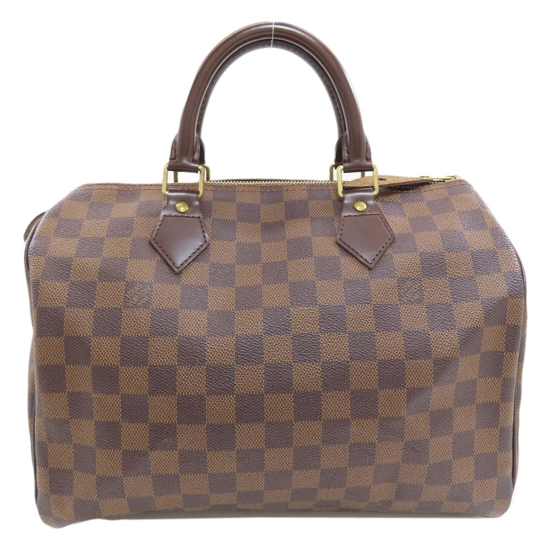 Damier Canvas Speedy 30 Bag Louis Vuitton N41531 Boston: Damier Canvas Speedy 30 Bag Louis Vuitton N41531 Boston This Louis Vuitton Damier canvas Boston bag features a classic design with a timeless brown color and signature Damier pattern. Measuring 8.7 in