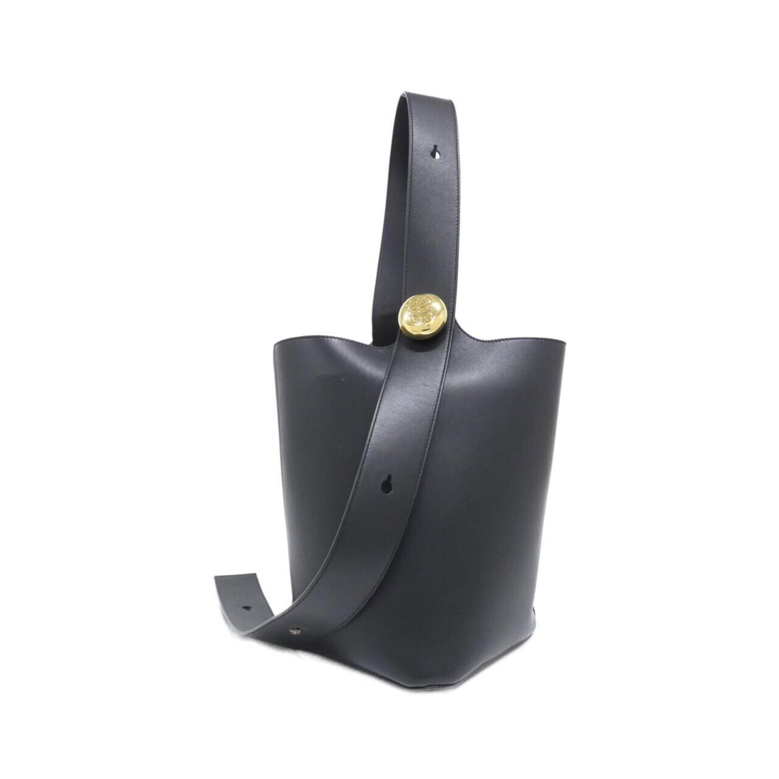 Shoulder Bag Leather Loewe Handbag: Shoulder Bag Leather Loewe Handbag The Loewe MPN AANBBBWX01 Shoulder Bag is a sleek and sophisticated leather handbag made from high-quality calfskin. Its classic design and timeless black color make 