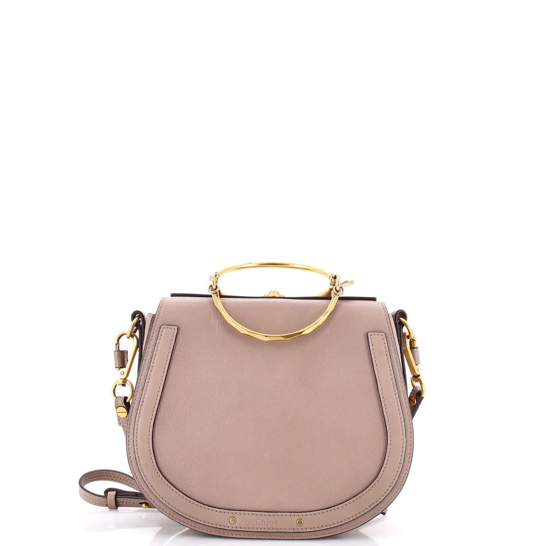 Medium Crossbody Bag Chloe Nile Leather: Medium Crossbody Bag Chloe Nile Leather The Chloe Nile Leather Medium Crossbody Bag boasts a sleek gray exterior made from high-quality leather, complemented by a neutral microfiber interior. With its
