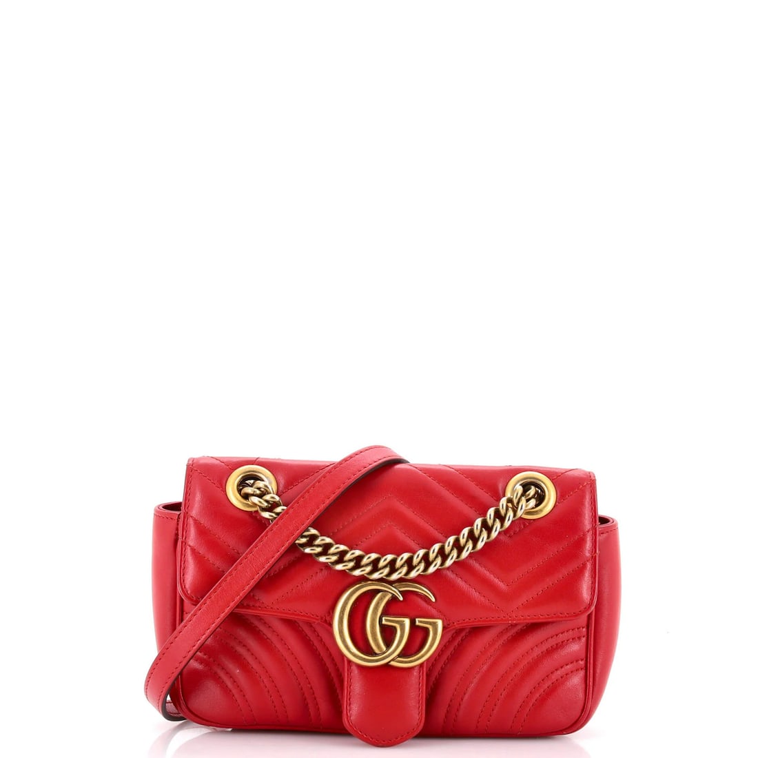 Gucci GG Matelasse Leather Mini Flap Bag Marmont: Gucci GG Matelasse Leather Mini Flap Bag Marmont The Gucci GG Marmont Flap Bag Matelasse Leather Mini is a stylish and compact cross body bag featuring a signature GG Marmont design. Made from