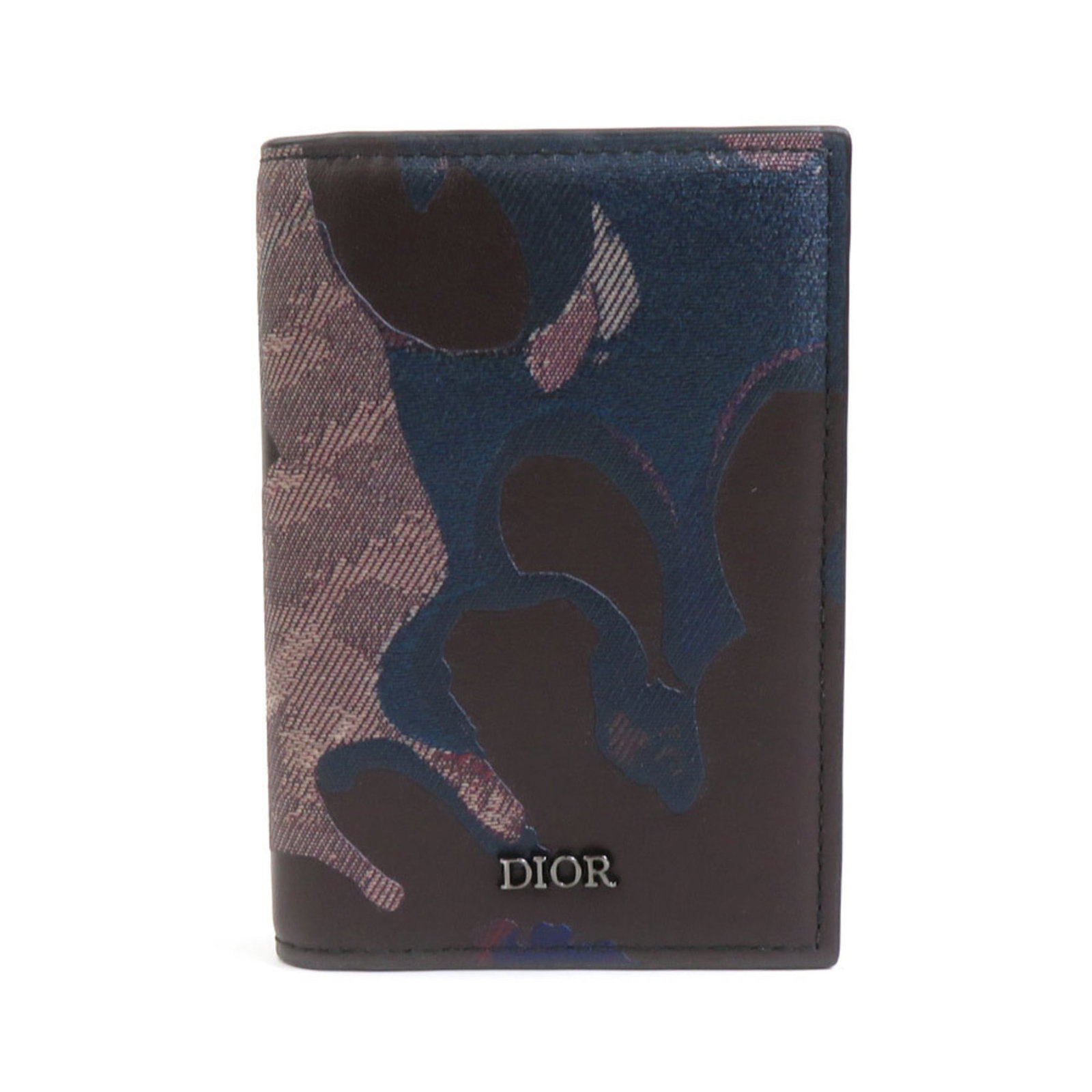 Card Case Leather By Dior: Card Case Leather By Dior Card Case Leather By Dior, a stylish accessory featuring a multi-color leather design, is presented in a dust bag. Measuring 11.3cm x 7.7cm x 1.5cm, this card case is a compa