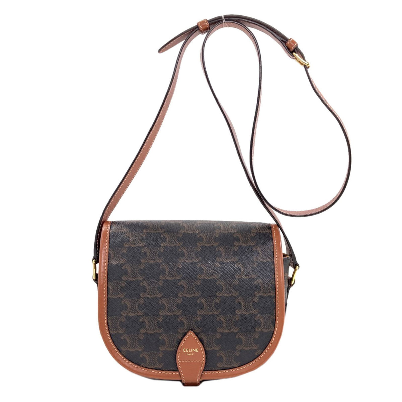 Celine Shoulder Bag Pvc: Celine Shoulder Bag Pvc The Celine PVC shoulder bag boasts a sleek, modern design with a rich brown color. Made from high-quality PVC material, this bag features a compact size with dimensions of