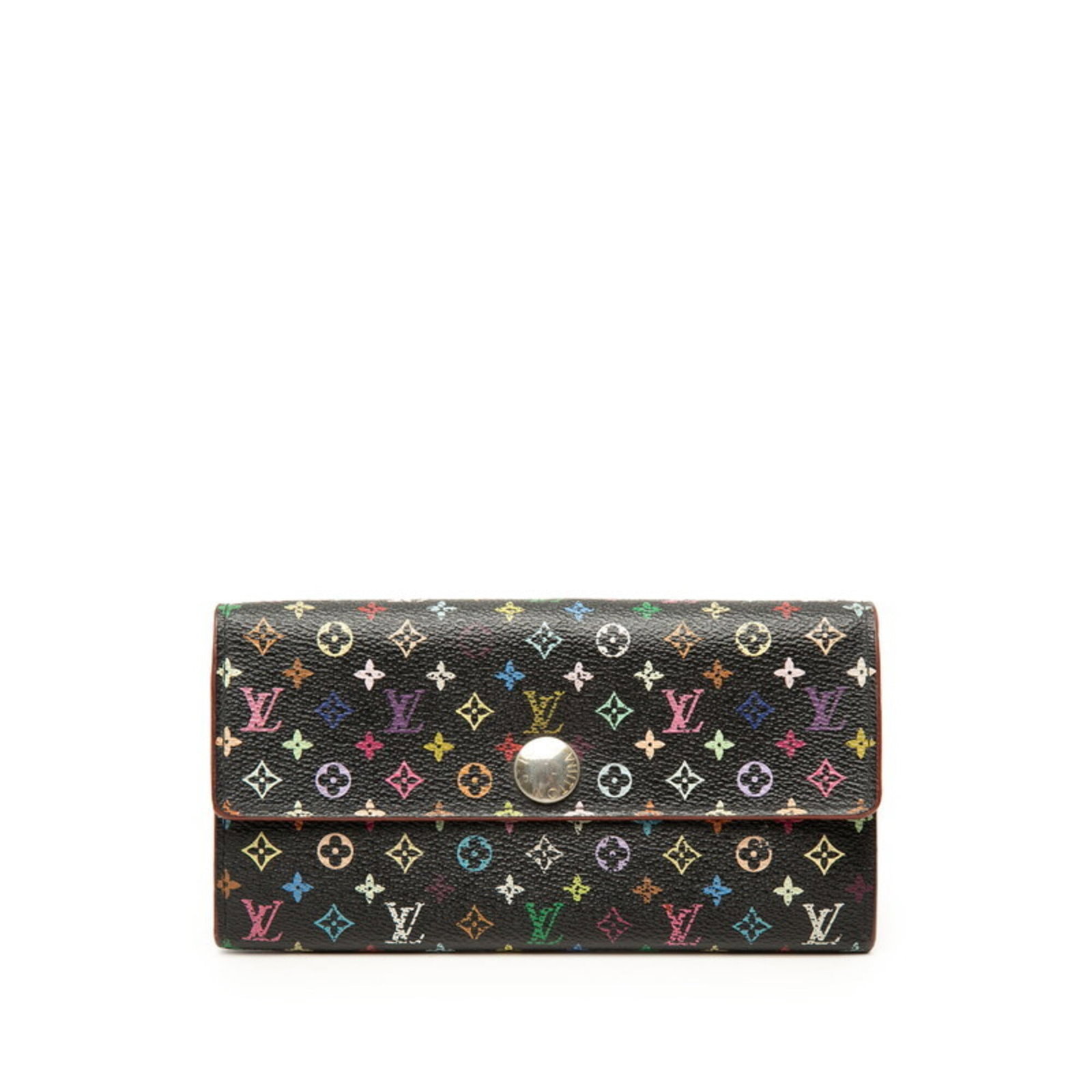 Louis Vuitton Coin Purse/ Coin Case Pvc Leather: Louis Vuitton Coin Purse/ Coin Case Pvc Leather Monogrammed with iconic Louis Vuitton design, this coin purse features a striking multi-color and Noir monogram pattern. Made from high-quality PVC and 
