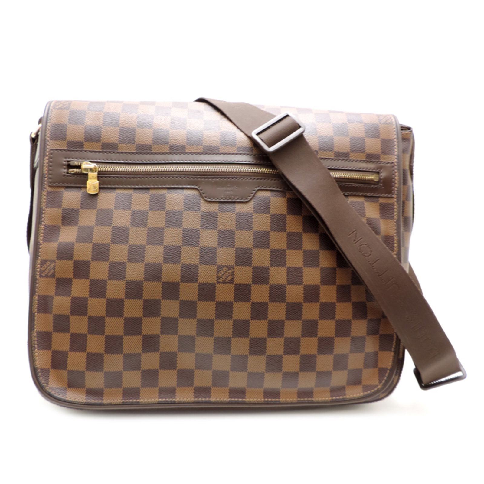 Shoulder Bag Damier Canvas By Louis Vuitton: Shoulder Bag Damier Canvas By Louis Vuitton Damier Canvas by Louis Vuitton, a classic shoulder bag with a timeless design, features the iconic Damier pattern in a rich brown Ebene color. Made from
